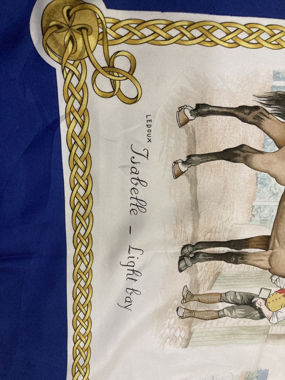 Hermes Vintage Hermes Les Robes Scarf Horses Breed Size ONE SIZE - 2 Thumbnail