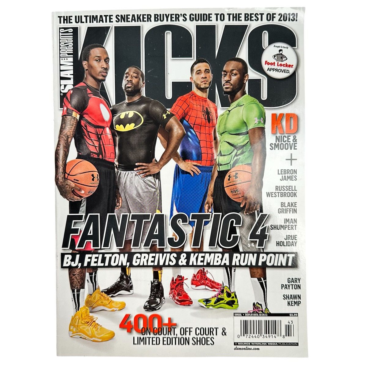 NBA Slam Magazine KICKS Sneakers BJ Felton Grieves Kemba Walker Size ONE SIZE - 1 Thumbnail