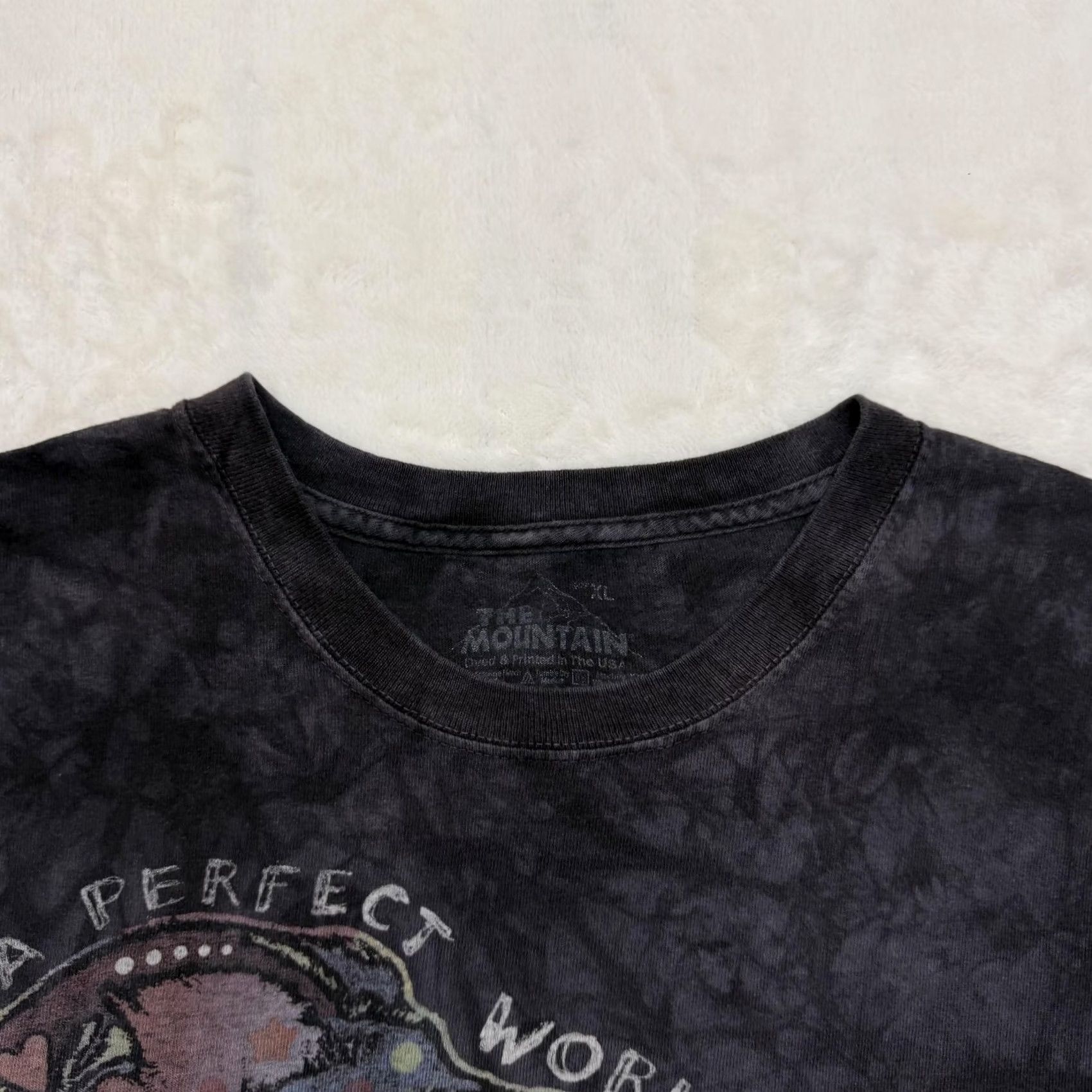The Mountain The Mountain Shirt Mens XL Black Tie Dye Dog Rescue Graphic In A Perfect World Size US XL / EU 56 / 4 - 2 Thumbnail