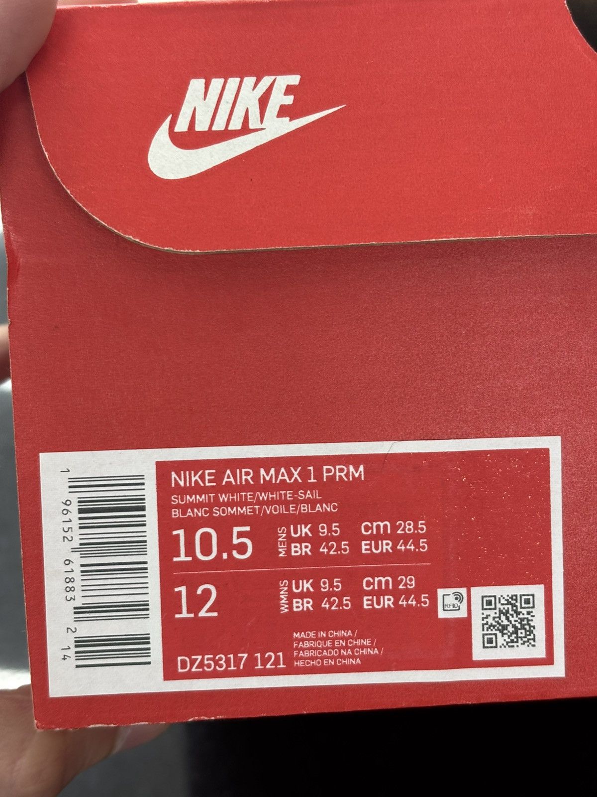 Nike [DZ5317-121] Mens Nike Air Max 1 Premium 'Hangul Day' Size US 10.5 / EU 43-44 - 9 Thumbnail