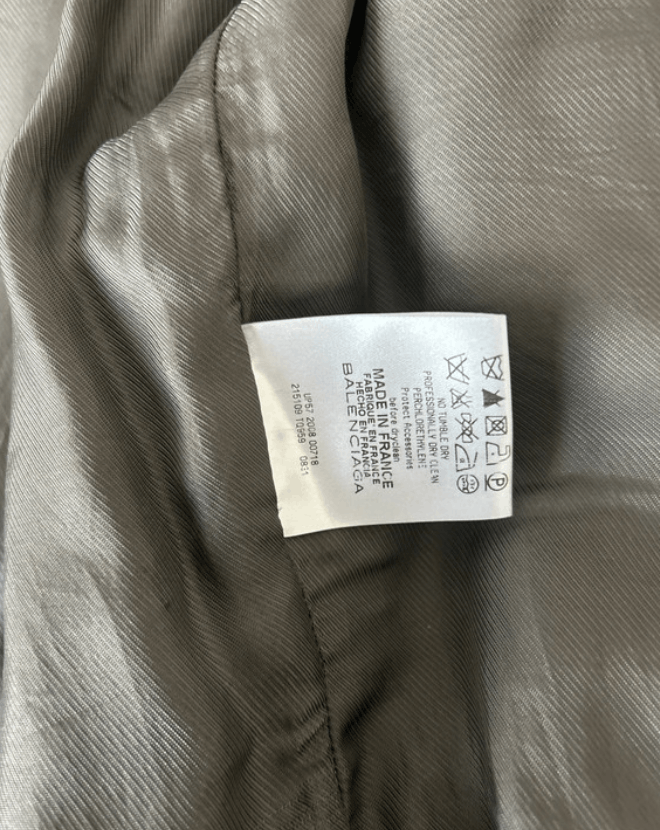 Balenciaga × Leather Balenciaga Jacket Leather Bomber Coat Crop Vintage EX0090 Size S / US 4 / IT 40 - 3 Thumbnail