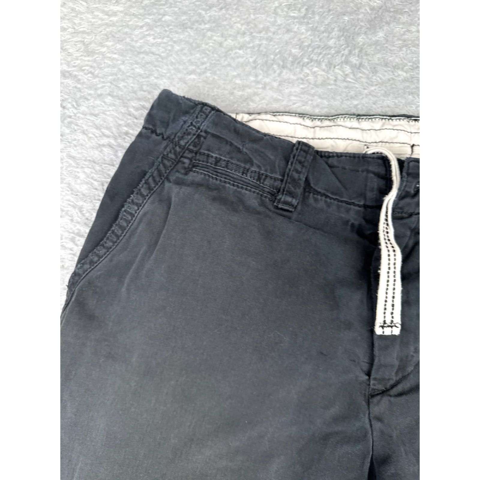 Tommy Bahama Ralph Lauren Shorts Men 33 Black Chino 100% Cotton Flat Front 33x10 READ ME Size US 33 - 4 Thumbnail
