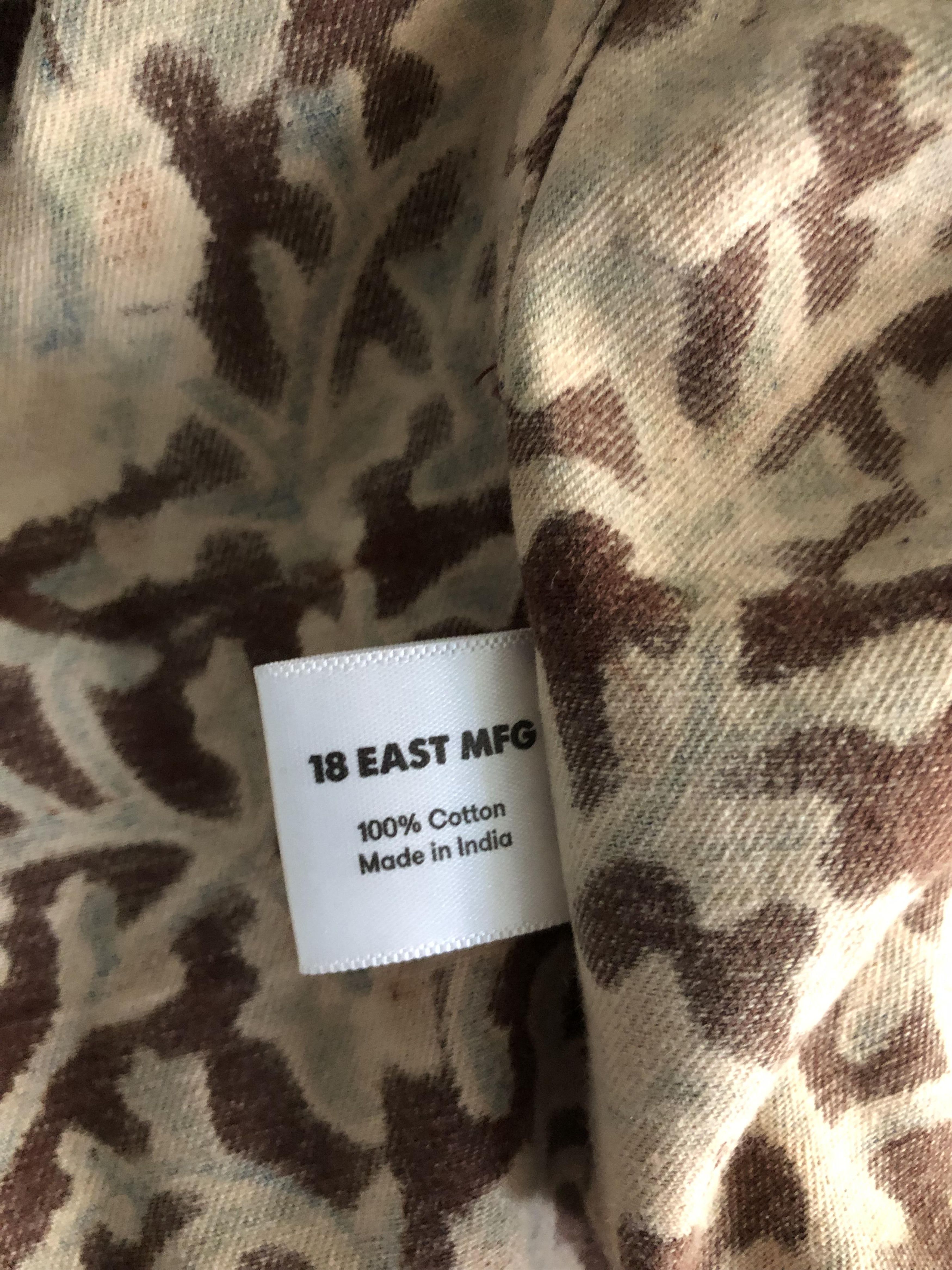 18 East Block-Printed Cam Shirt Jacket Size US XS / EU 42 / 0 - 7 Thumbnail