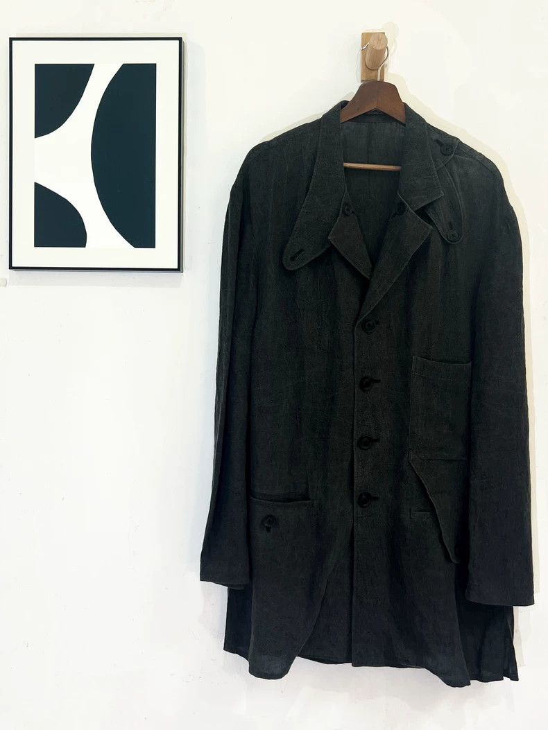 Yohji Yamamoto Yohji Yamamoto 21ss show linen jacket 2504-Nextarrow Size US M / EU 48-50 / 2 - 1 Thumbnail