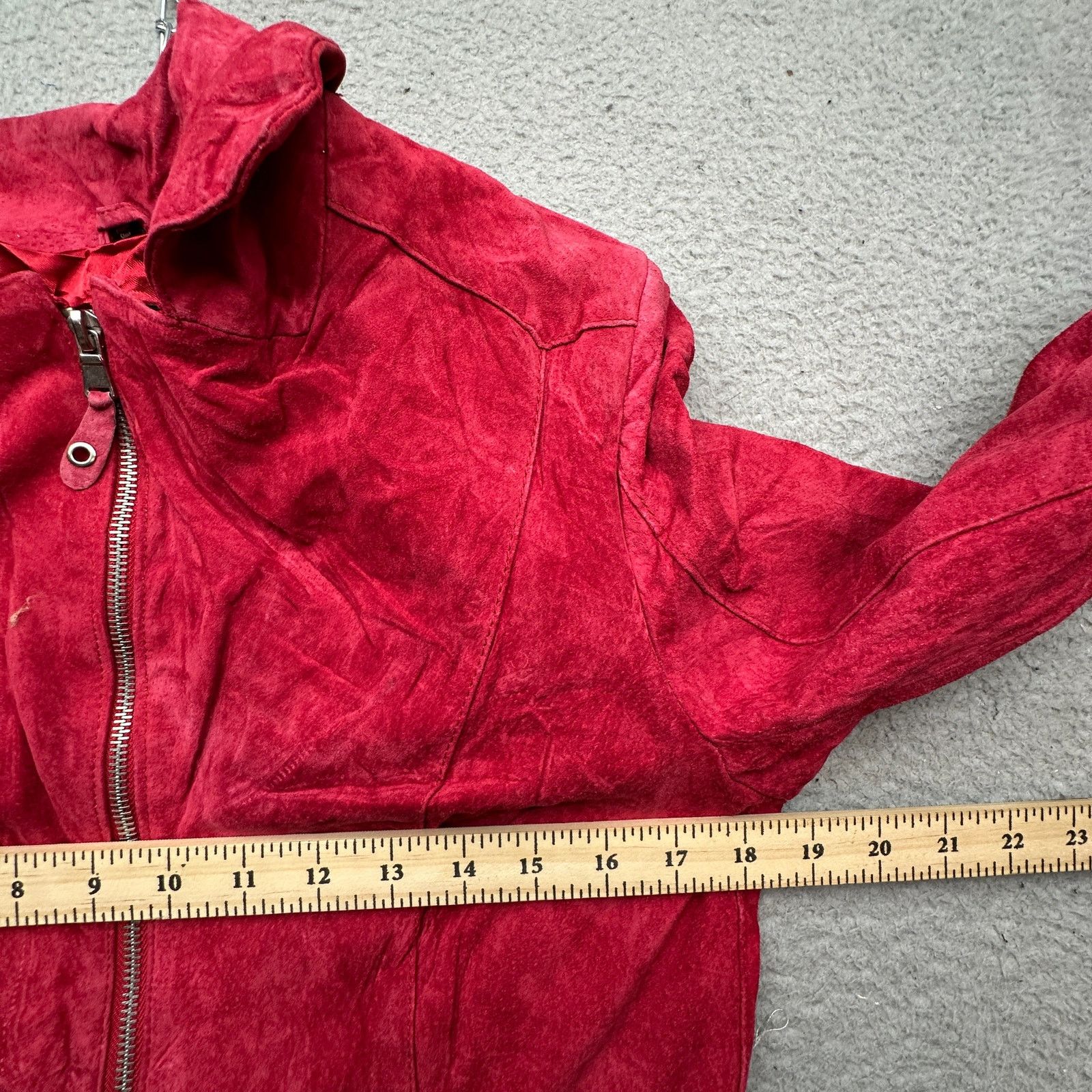 Other Pamela McCoy Suede Leather Motorcycle Jacket Womens Small Size S / US 4 / IT 40 - 5 Thumbnail
