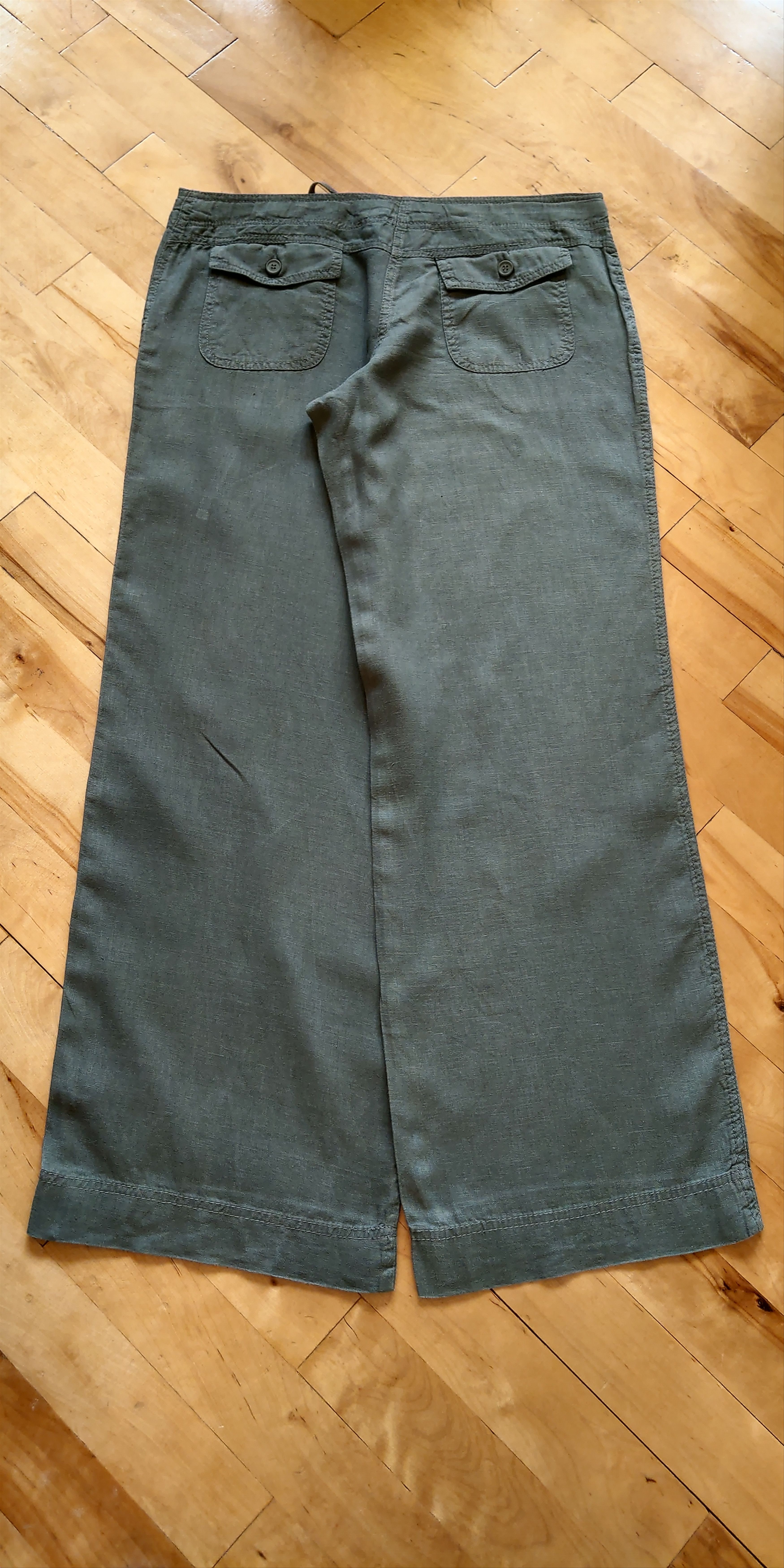 Vintage 100% Linen Pants Flared Baggy Minimalist y2k Vintage Size US 32 / EU 48 - 7 Thumbnail