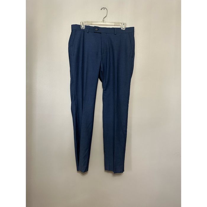 Savile Row The Savile Row Brixton Dress Pants Navy Stretch 32x30 New ...