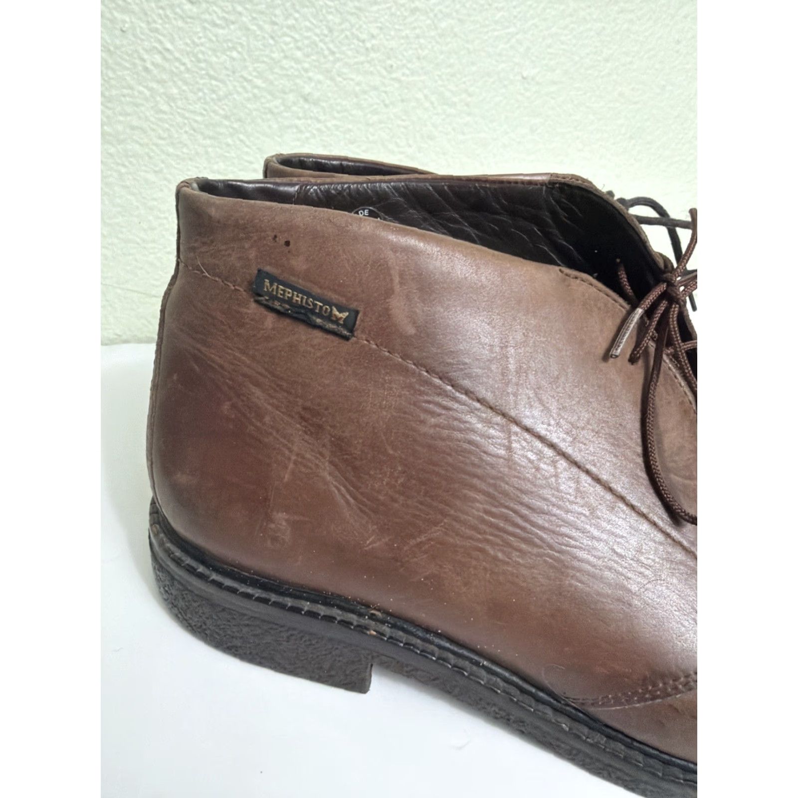 Mephisto Mephisto Brown Leather Chukka Boots Ankle Boot Portugal US 10.5 Mens Brown Leather Chukka Boots Size US 11 / EU 44 - 4 Thumbnail