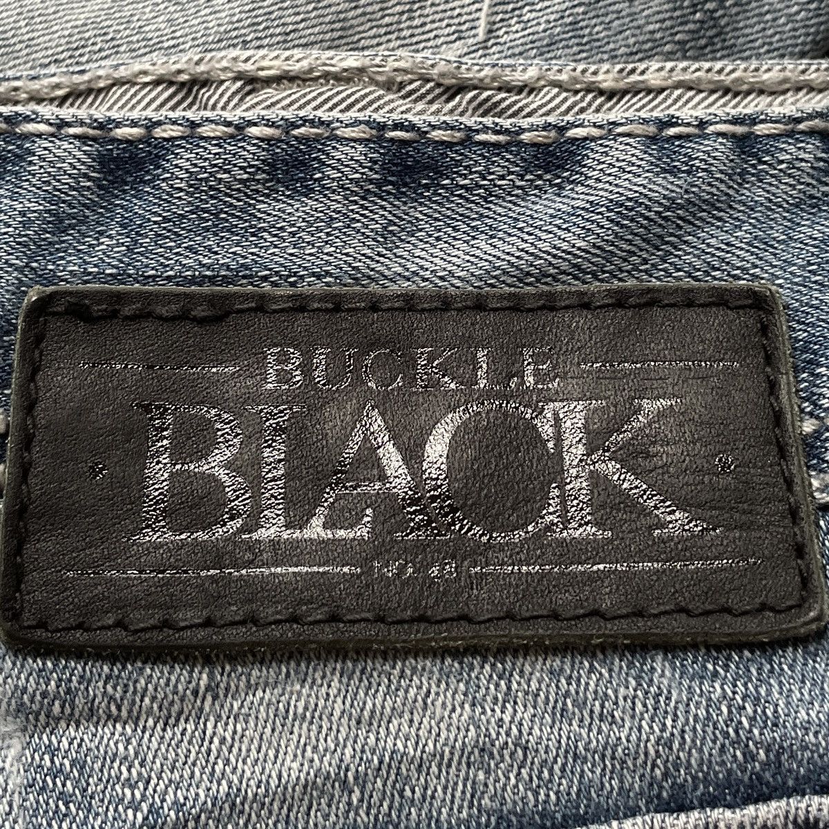 Japanese Brand × Vintage Vintage Japanese Brand Buckle Black Jeans 2000s Size US 32 / EU 48 - 10 Thumbnail