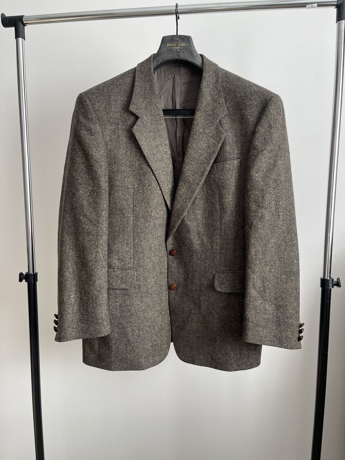 Vintage Vintage blazer tweed sport coat wool Keiser jacket 46R Size 46R - 1 Thumbnail