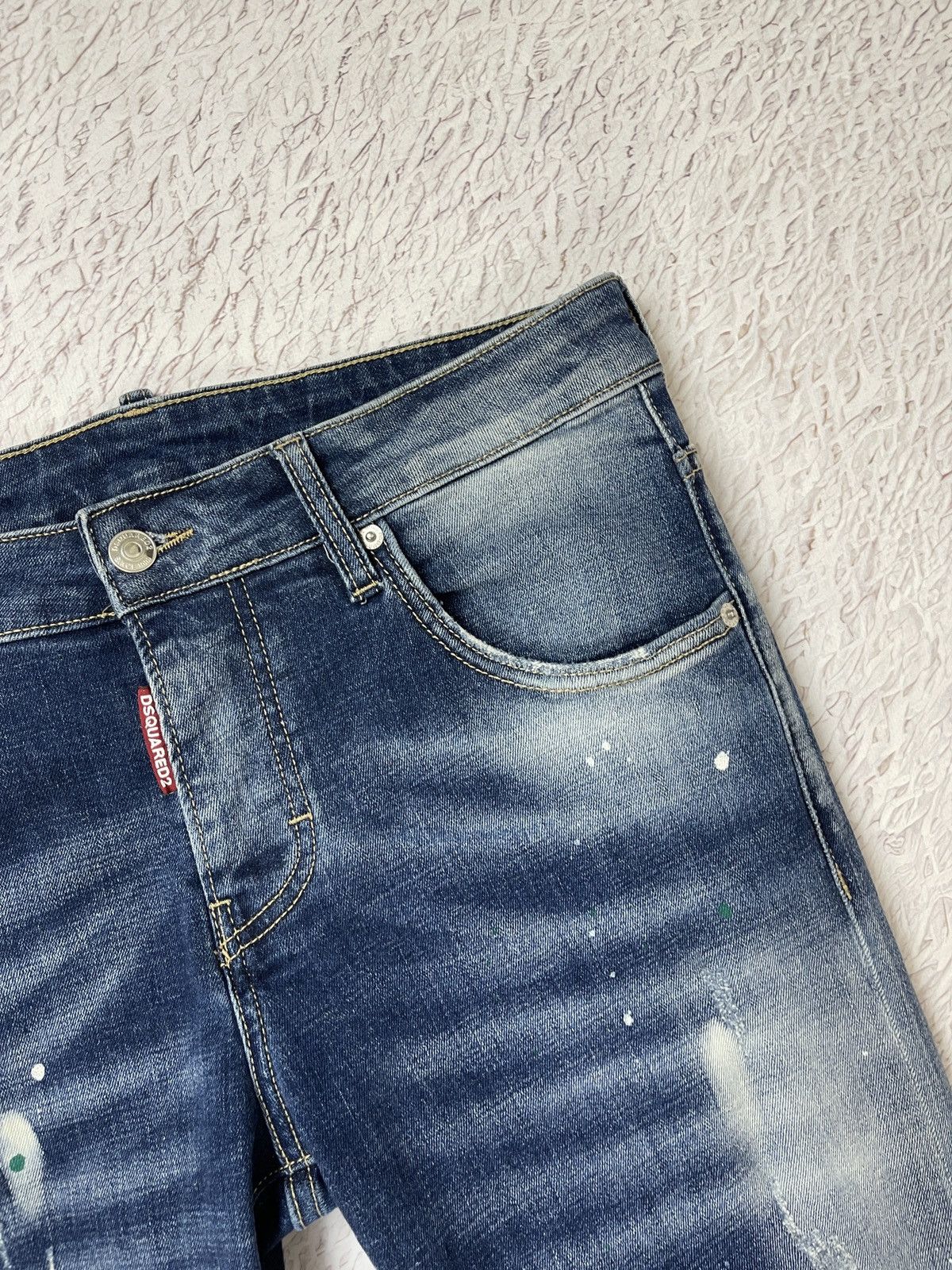 Dsquared2 Dsquared2 blue faded paint distressed punk revolution jeans Size US 32 / EU 48 - 8 Thumbnail