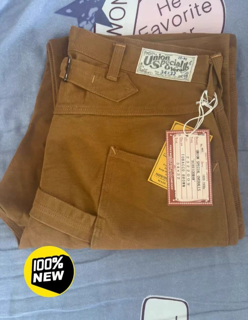 Freewheelers Freewheelers Brown trousers under the hole Size US 32 / EU 48 - 3 Thumbnail