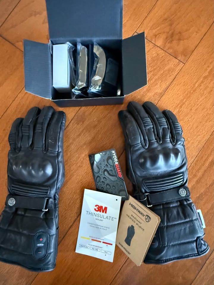 Other Highway 21 Radiant Gloves,Heated Leather Motorcycle Gauntlet Size ONE SIZE - 7 Thumbnail