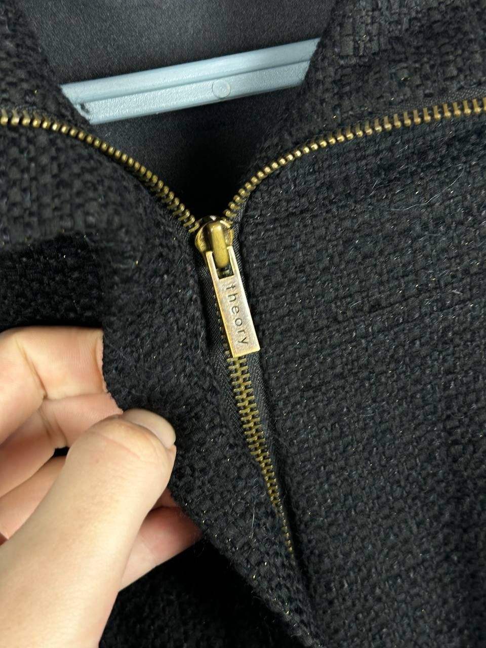 Theory Theory One Size Wool Blend Avant Garde Black Coat Size US M / EU 48-50 / 2 - 6 Thumbnail