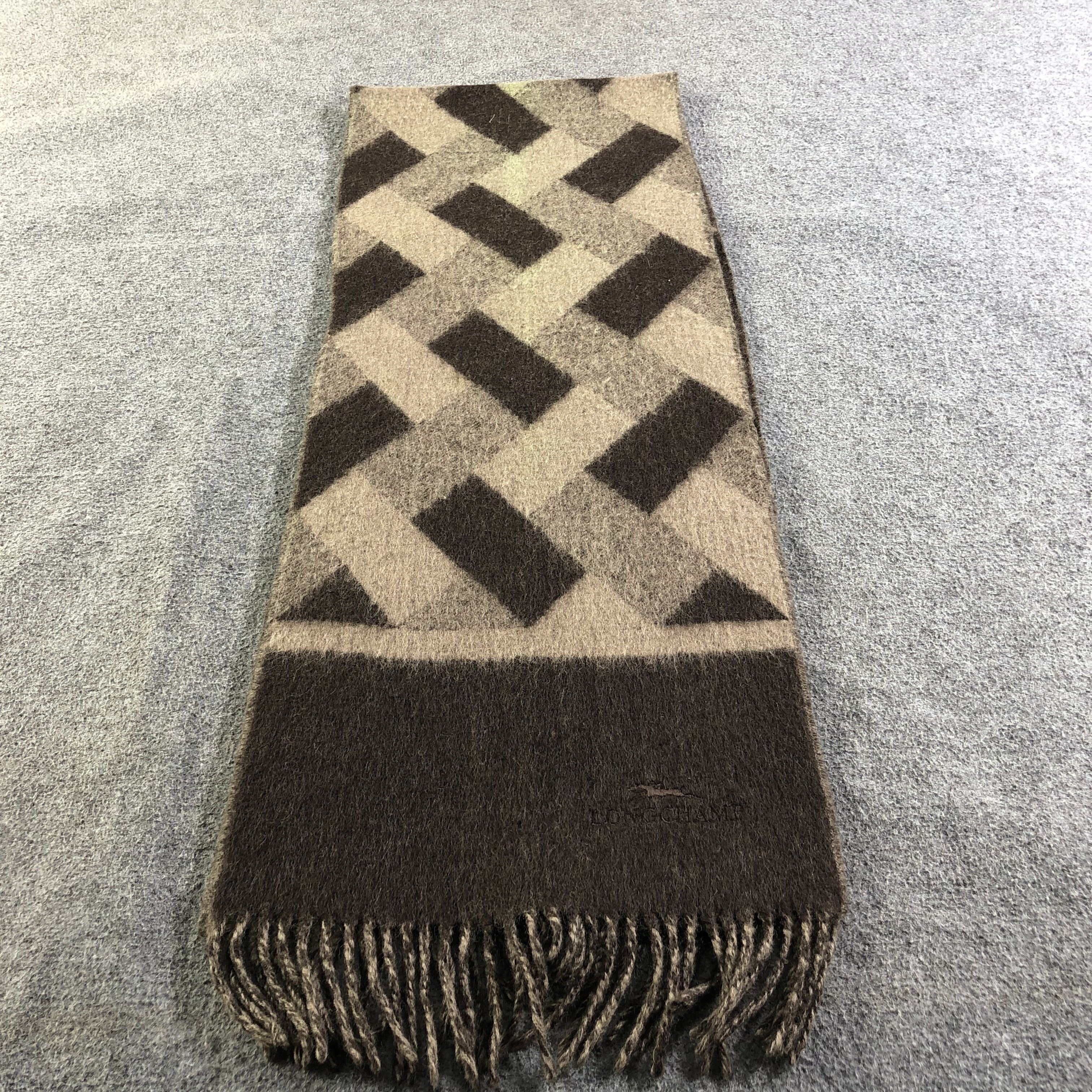 Longchamp Longchamp Wool Scarf Muffler V1971 Size ONE SIZE - 3 Thumbnail