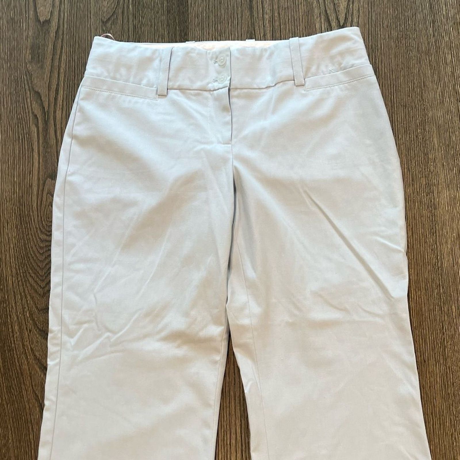 Loft Loft Light Baby Blue Capri Straight Leg Pants Size 4 Size 27" / US 4 / IT 40 - 3 Thumbnail