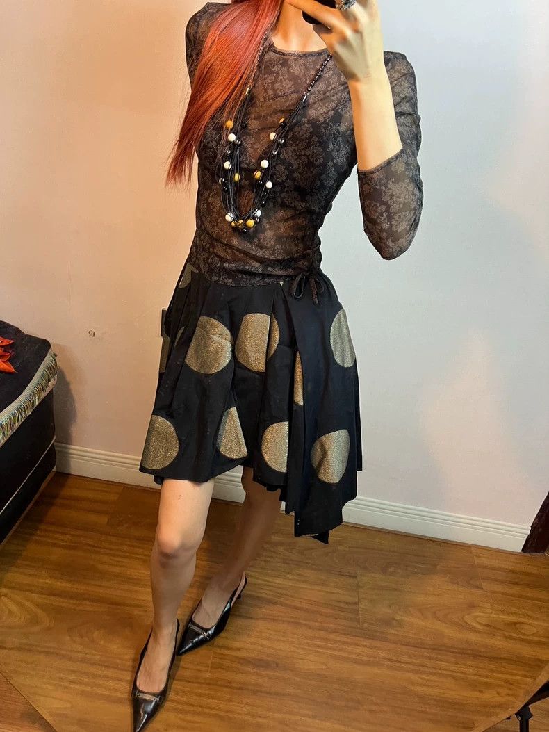 Vivienne Westwood Vivienne Westwood size 1 Polka Dot Asymmetrical Skirt Size 24" / US 00 / IT 34 - 8 Thumbnail