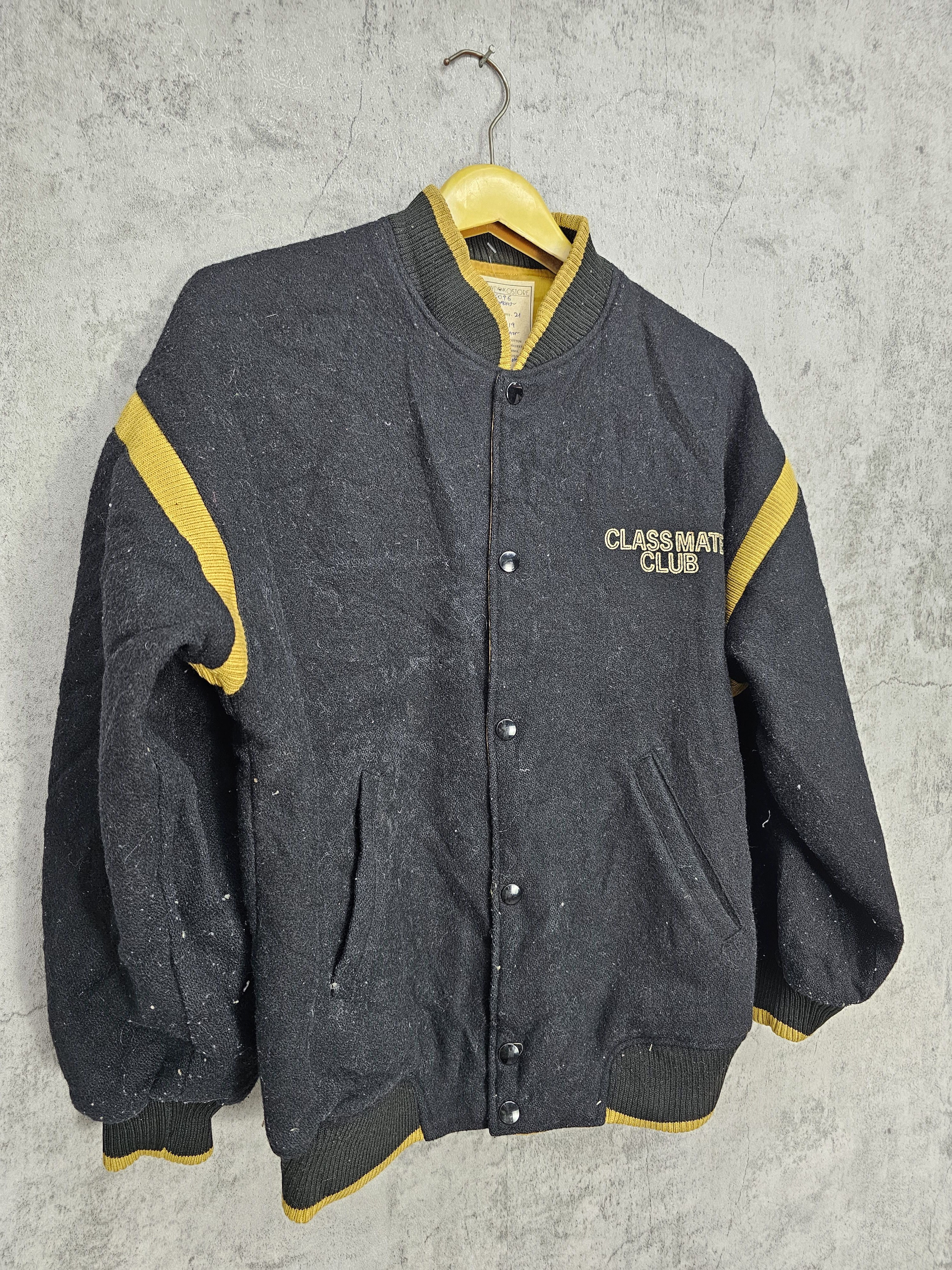 Japanese Brand Vintage CLASSMATE CLUB Reversible Wool Varsity Jacket J0096 Size US M / EU 48-50 / 2 - 7 Thumbnail