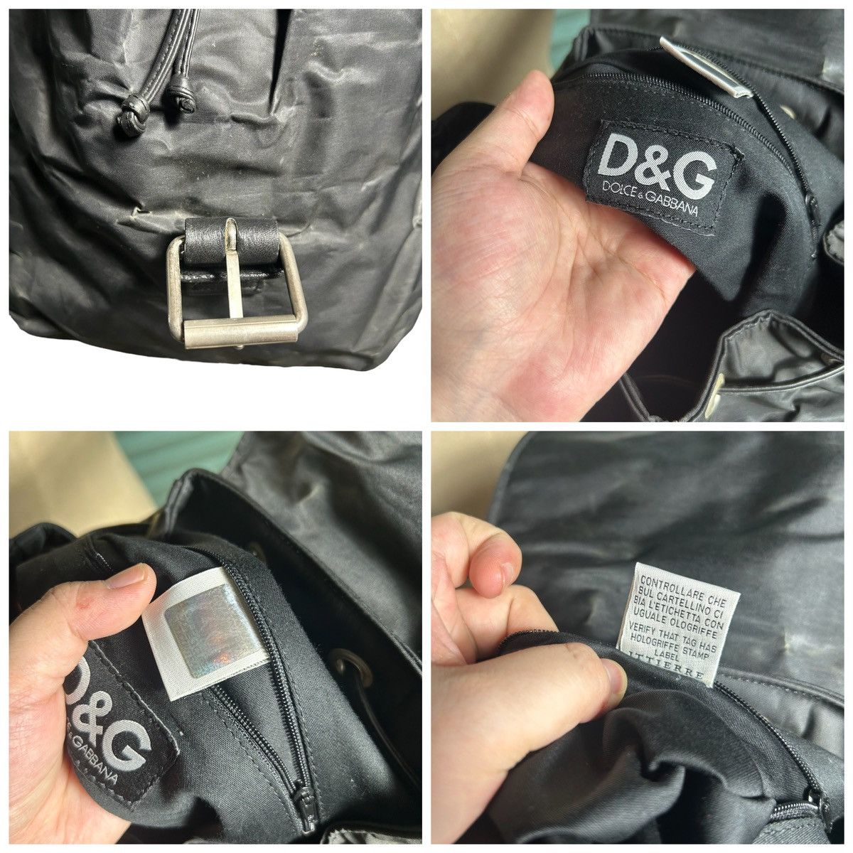Dolce & Gabbana Vintage Dolce and Gabbana Big Logo Backpacks Size ONE SIZE - 8 Thumbnail