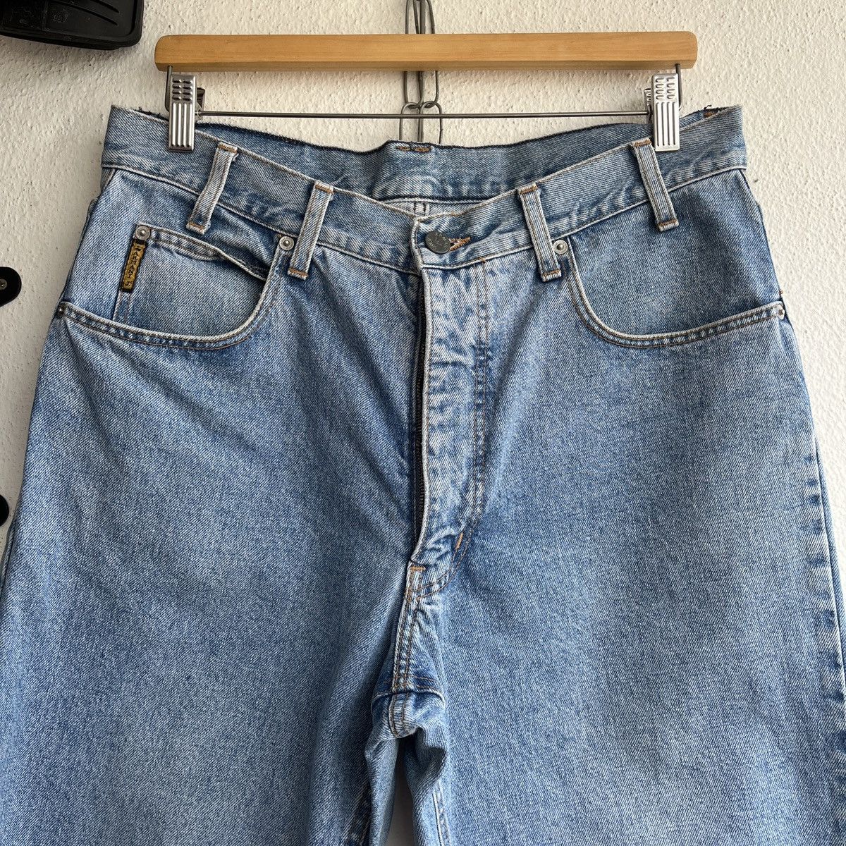 Armani VINTAGE ARMANI JEANS ITALY BAGGY LOOSE BLUE DENIM Size US 36 / EU 52 - 23 Thumbnail