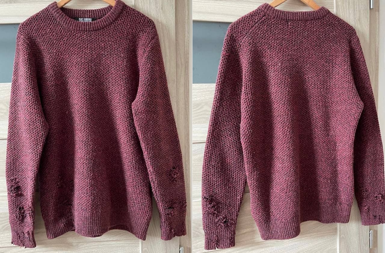 Raf Simons Archive Raf Simons SS09 sweater distressed avantgarde Size US L / EU 52-54 / 3 - 2 Thumbnail