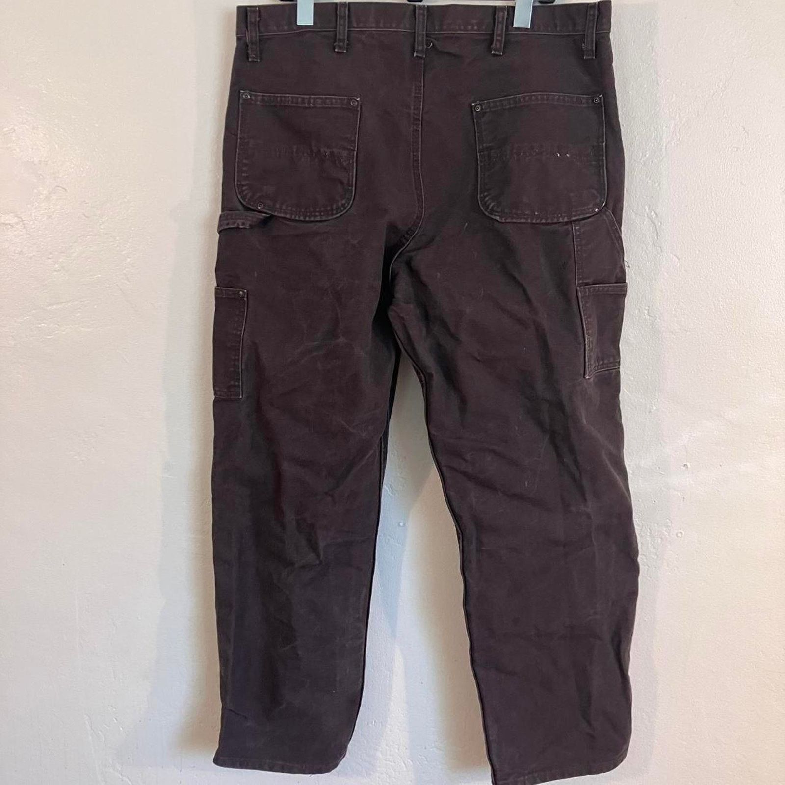 Vintage VF Imagewear Chocolate Brown Double Knee Workwear Pants Size US 38 / EU 54 - 3 Thumbnail