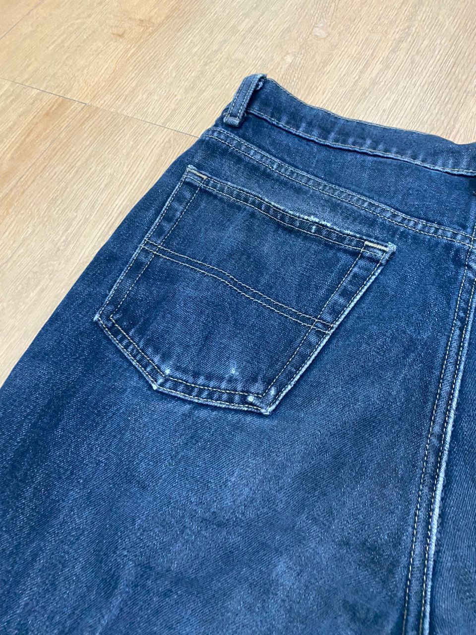 Big John 🔥W33 Vintage Big John Super Black Distressed Denim Size US 33 - 12 Thumbnail