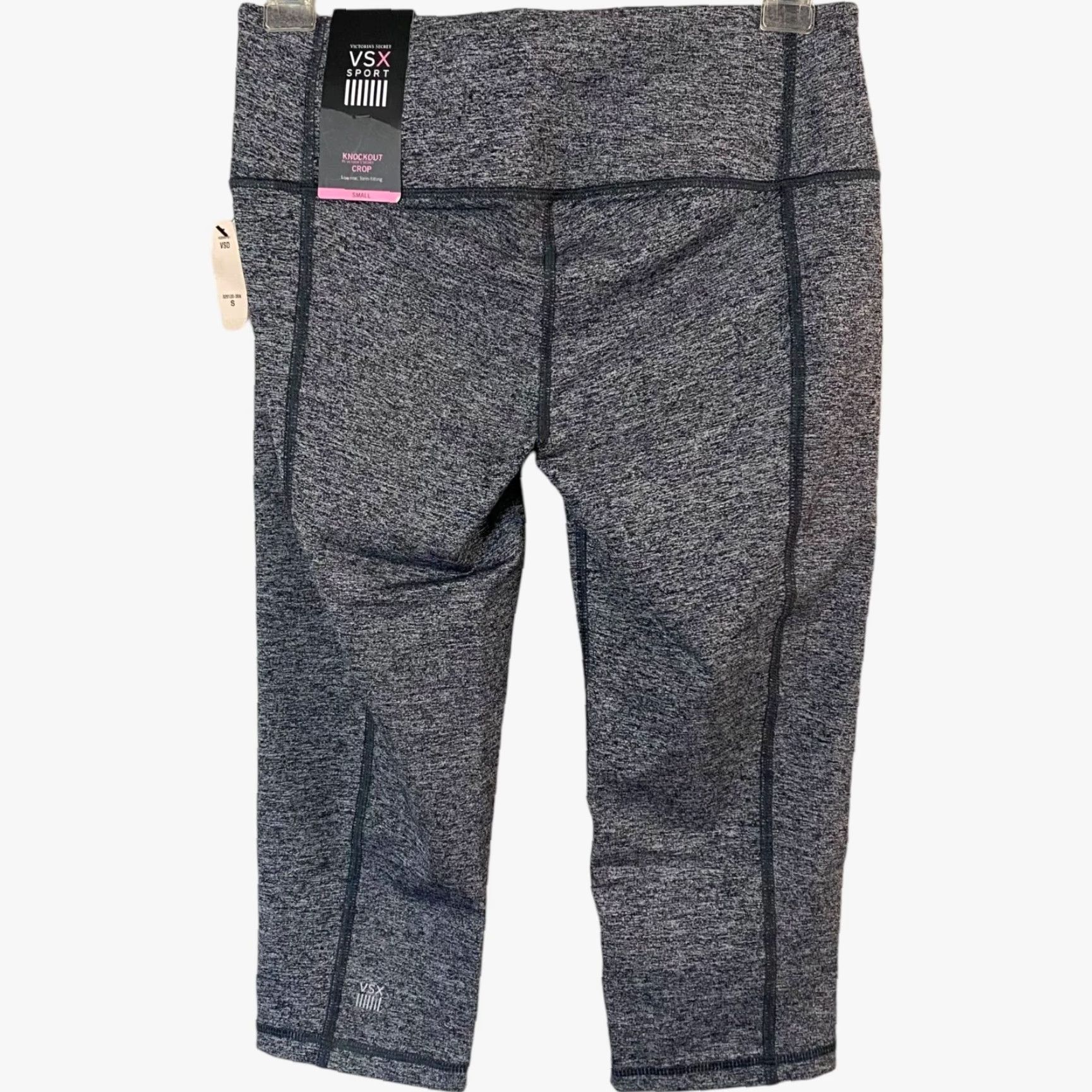 Victoria's Secret Victoria's Secret Knockout Crop Leggings Women's Small Gray Athletic Stretch New Size 28" / US 6 / IT 42 - 3 Thumbnail