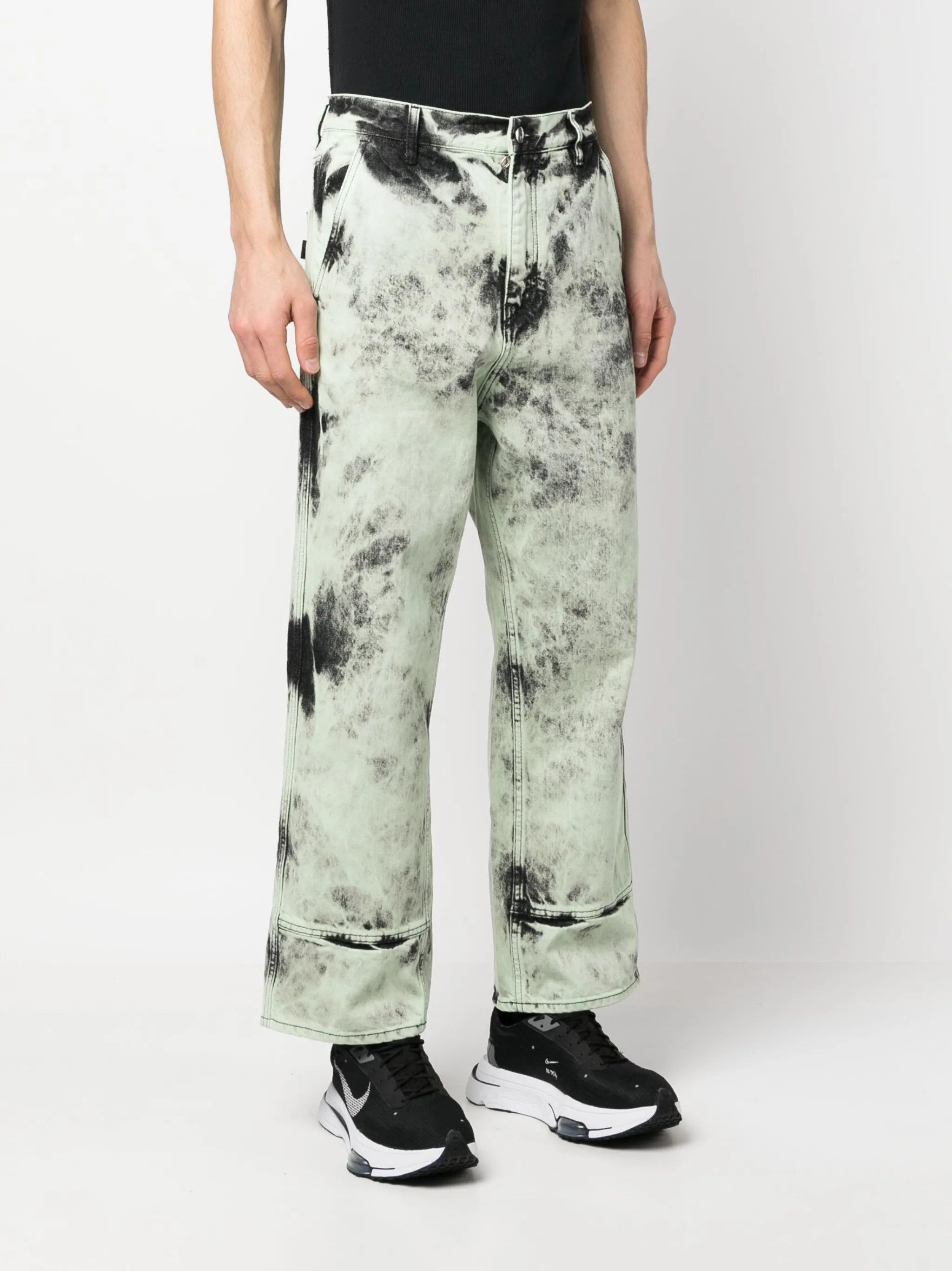 OAMC o1y0225 Denim Pant in Sage Green/Black Size US 31 - 2 Thumbnail