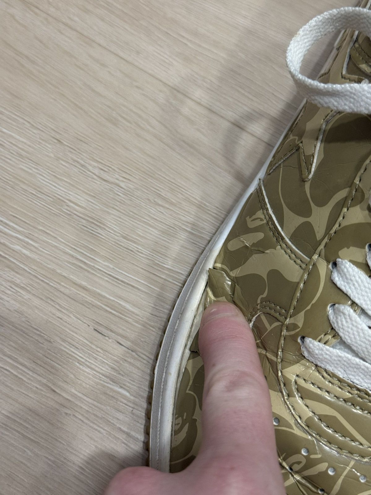 Bape Bape Footsoldier Desert Camo Bapesta Sneaker Size US 12 / EU 45 - 17 Thumbnail