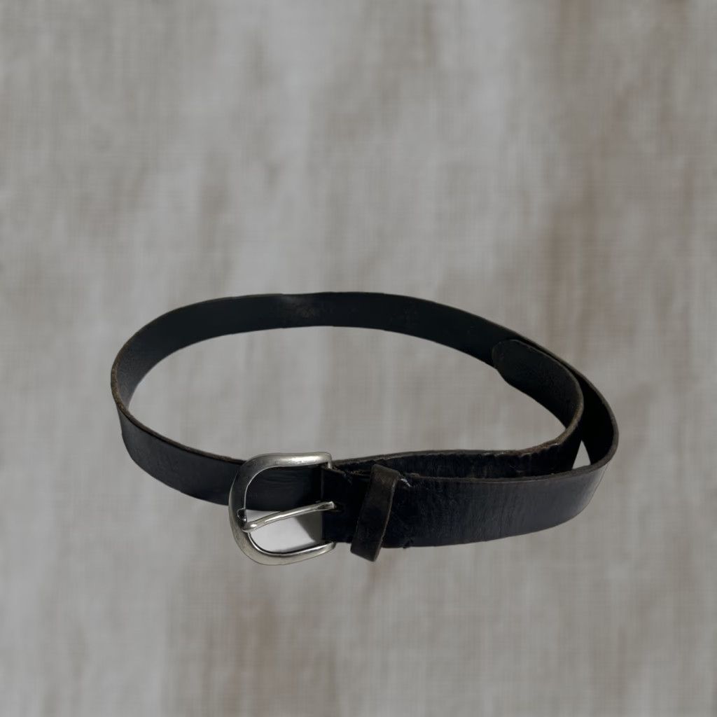 American Eagle Outfitters American Eagle Belt Dark Brown Leather Distressed Mens 38 Size 38 - 1 Thumbnail
