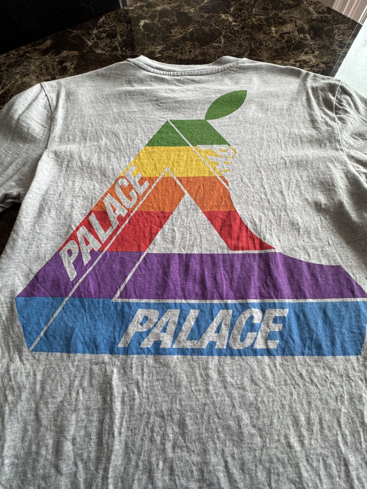 Palace Palace Jobsworth Tee - Grey - Apple - CEASE & DESIST Size US S / EU 44-46 / 1 - 5 Thumbnail
