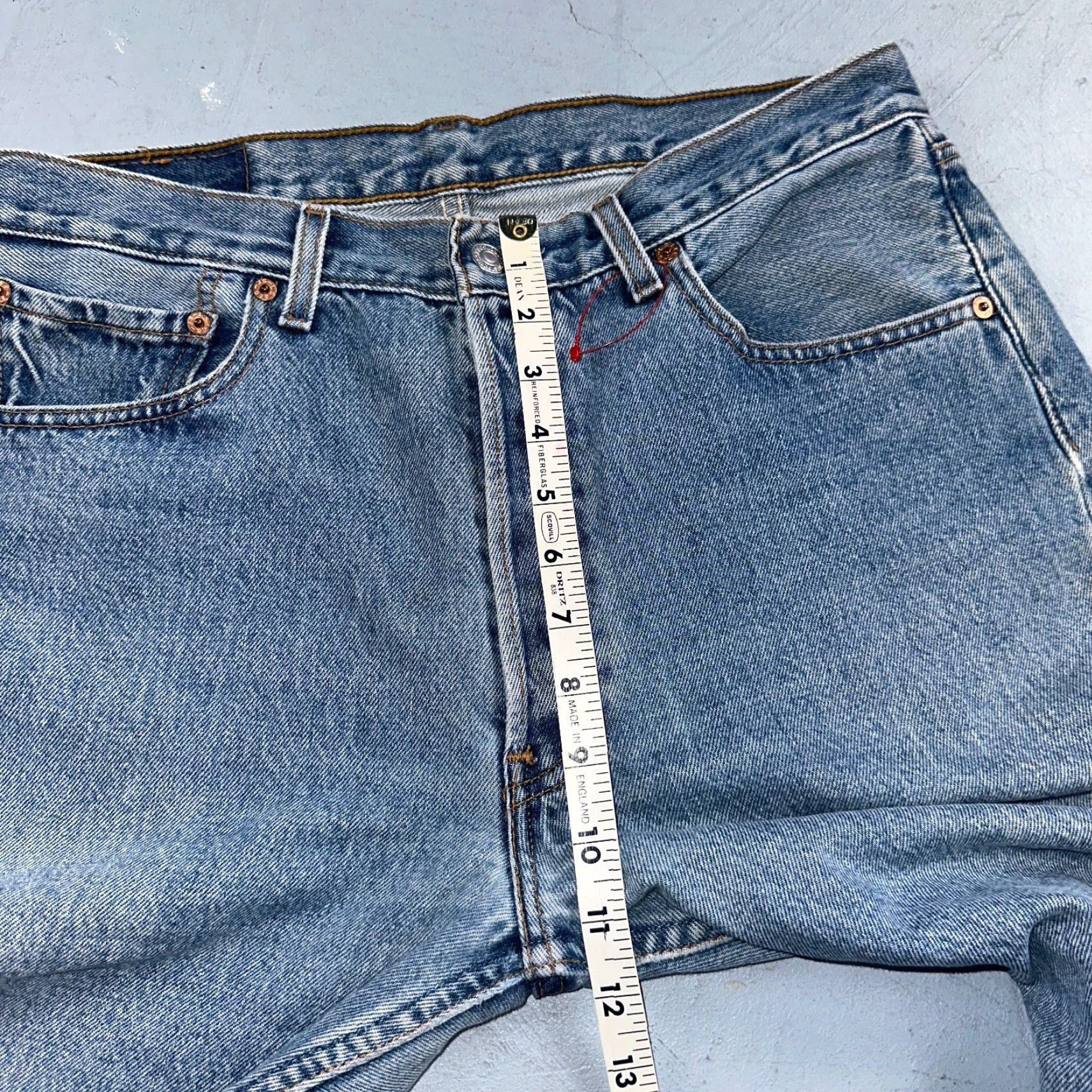 Levi's VINTAGE Levi's 501 Jeans Straight 90s USA Blue Light Wash 33x30 Mens Regular Size 501 Series US-Origin Adult Mens Jeans Size US 33 - 6 Thumbnail