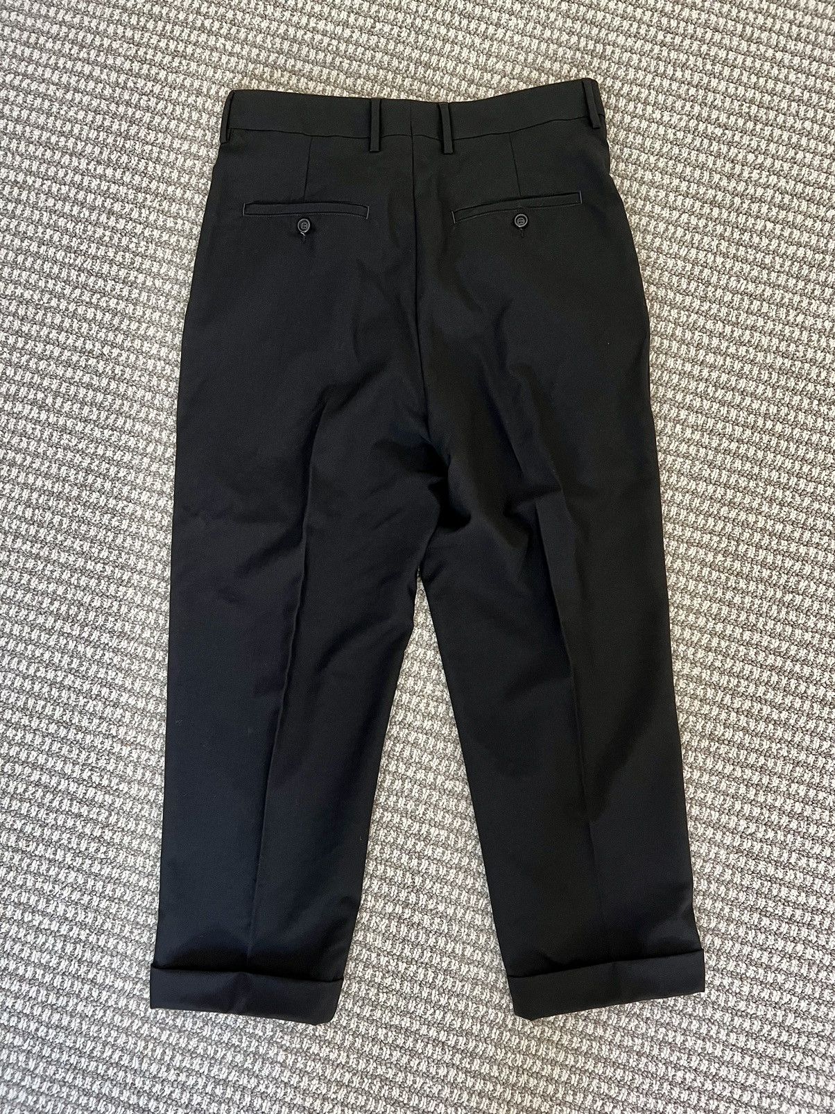 AMI Wool Carrot Fit Trousers Size 40S - 3 Thumbnail