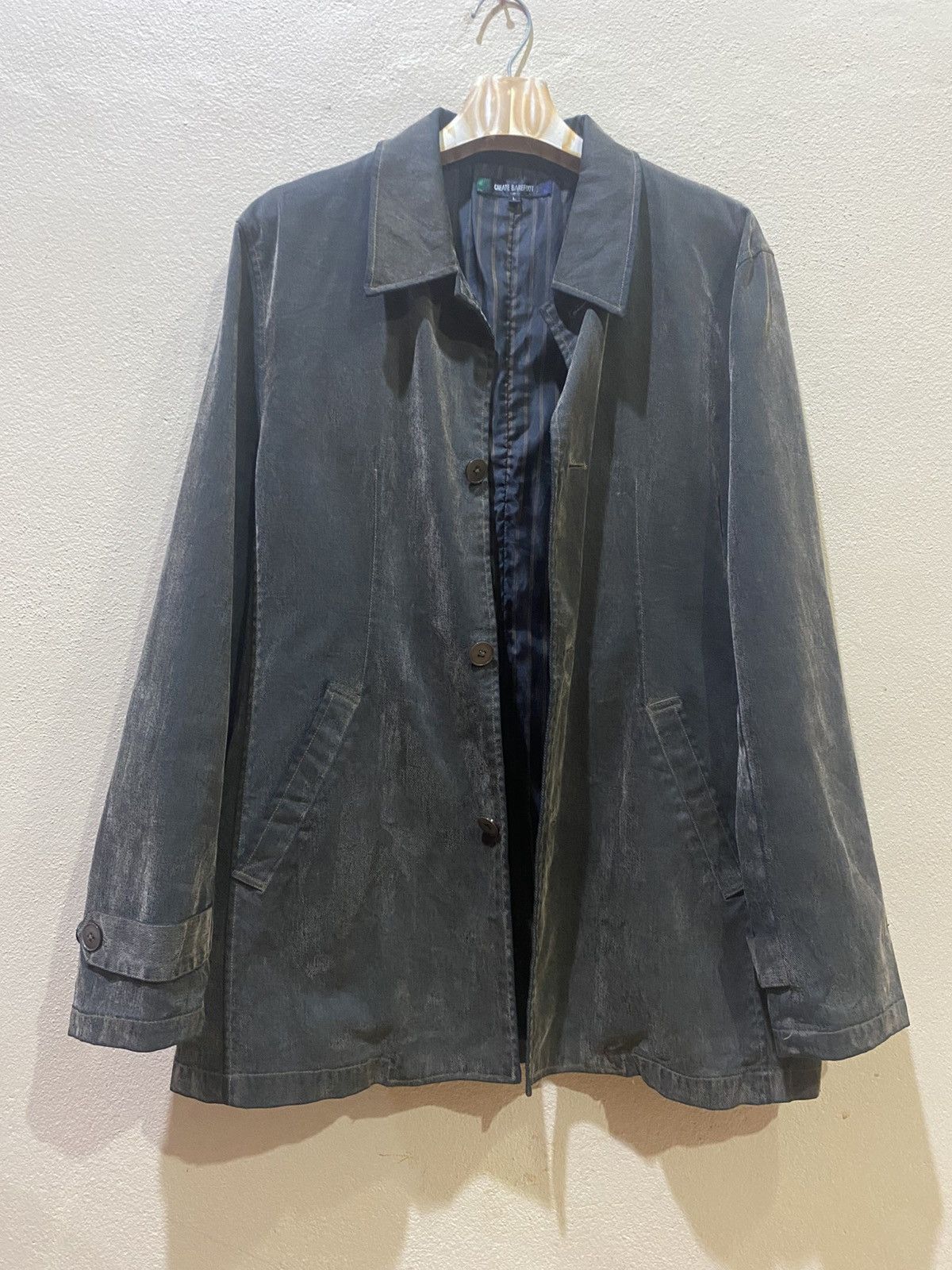 Japanese Brand Create Barefoot Denim Coat Jacket Size US L / EU 52-54 / 3 - 1 Thumbnail