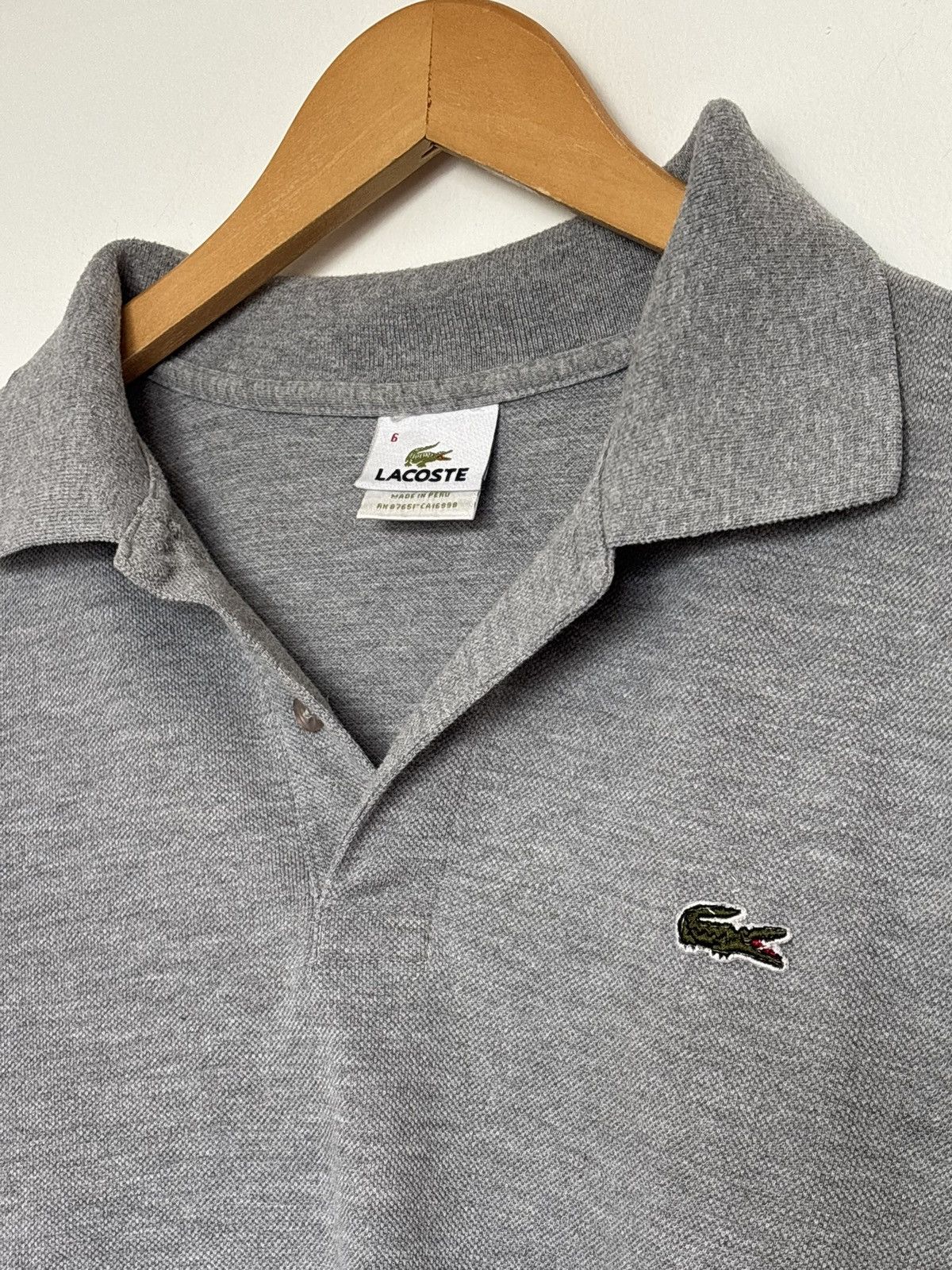 Lacoste Lacoste pique polo grey 6 large Size US L / EU 52-54 / 3 - 4 Thumbnail