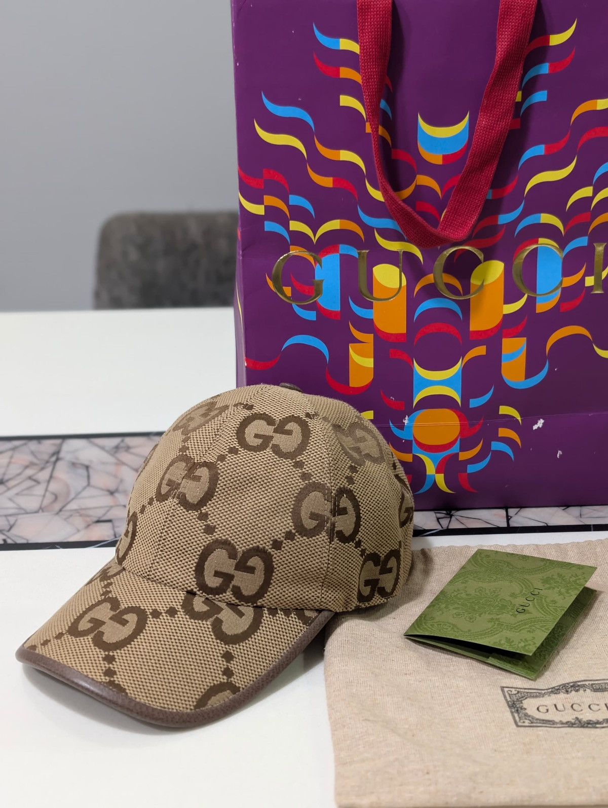 Gucci Authentic Gucci Jumbo GG Cap Size ONE SIZE - 16 Thumbnail