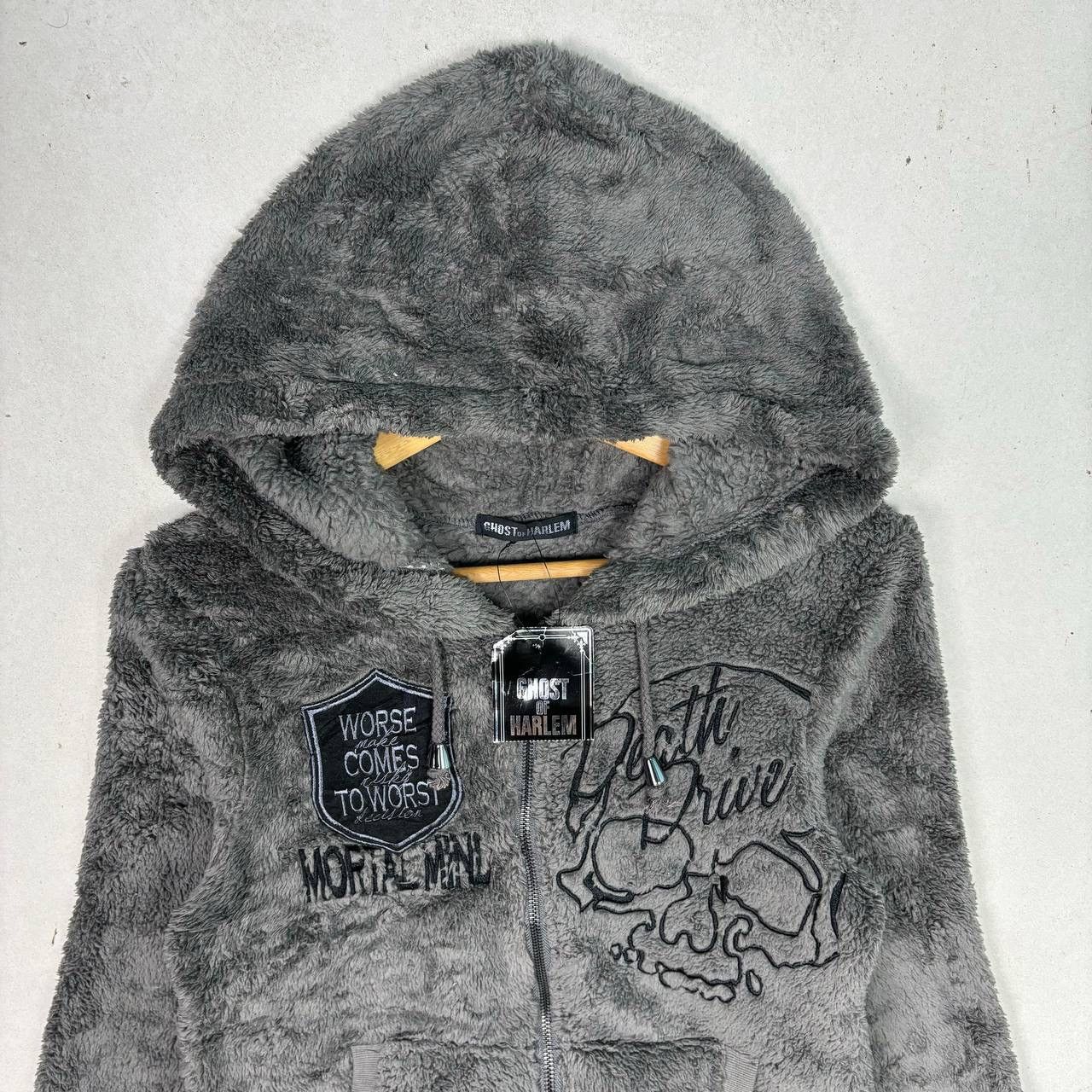If Six Was Nine Ghost Of Harlem Embroidery Fur Hoodie Zipper Jacket Size US S / EU 44-46 / 1 - 3 Thumbnail