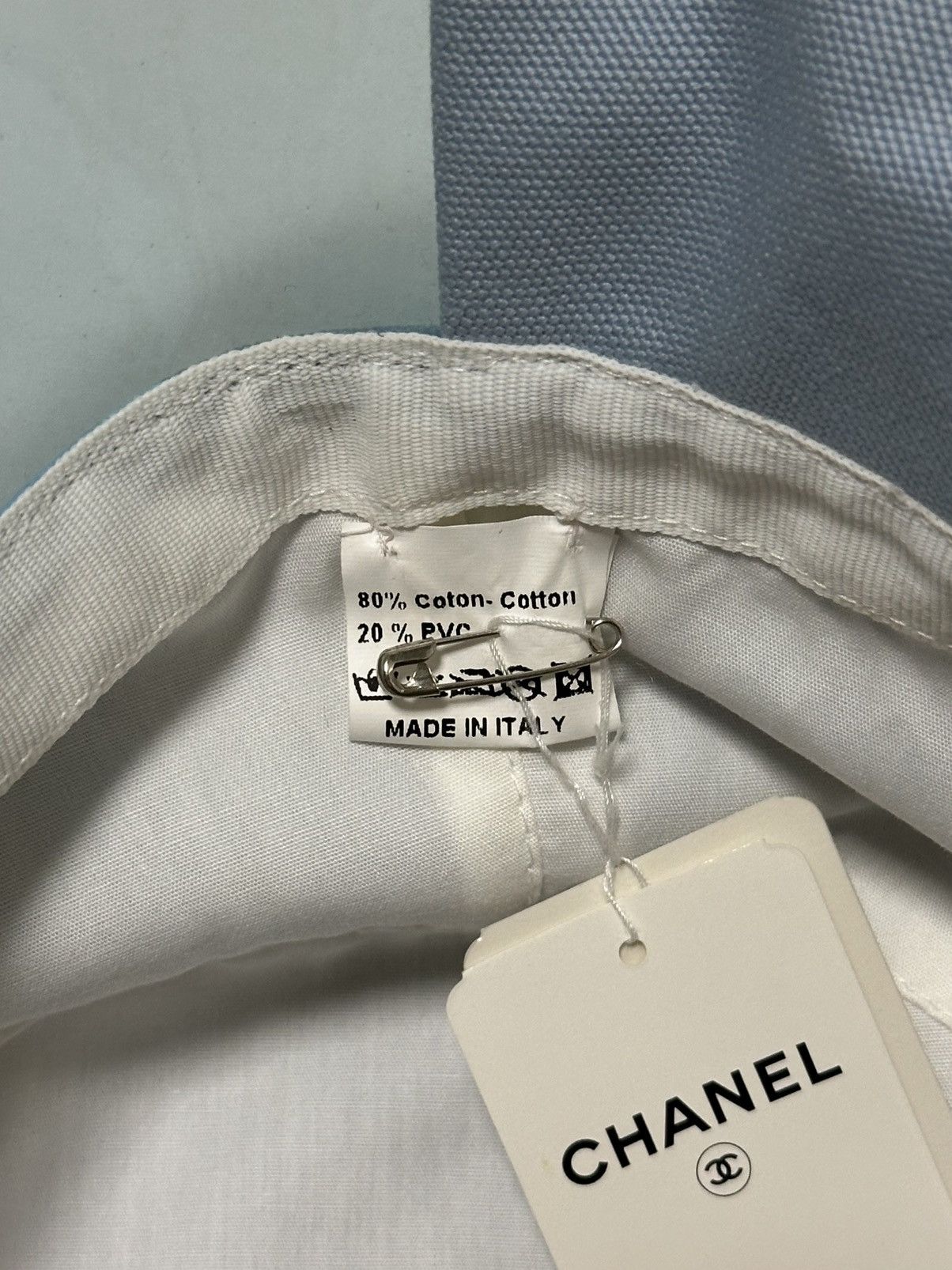 Chanel CHANEL Sport 2002 Surf Camellia Print Clear PVC Bucket Hat Size ONE SIZE - 6 Thumbnail