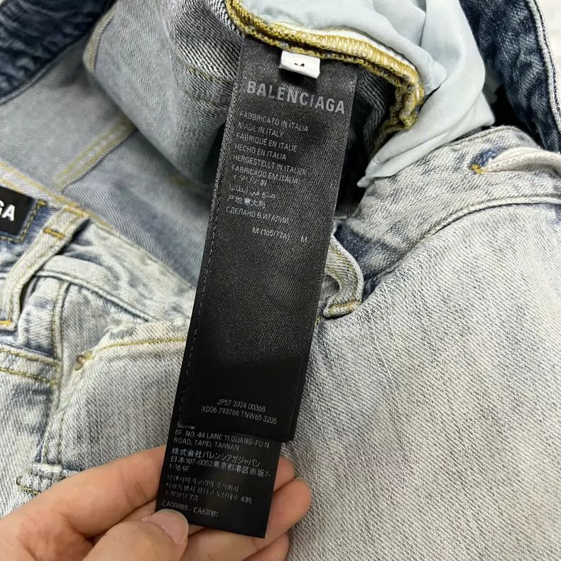 Balenciaga Balenciaga size M Asymmetrical Irregular Denim Long Pants Size US 27 - 4 Thumbnail