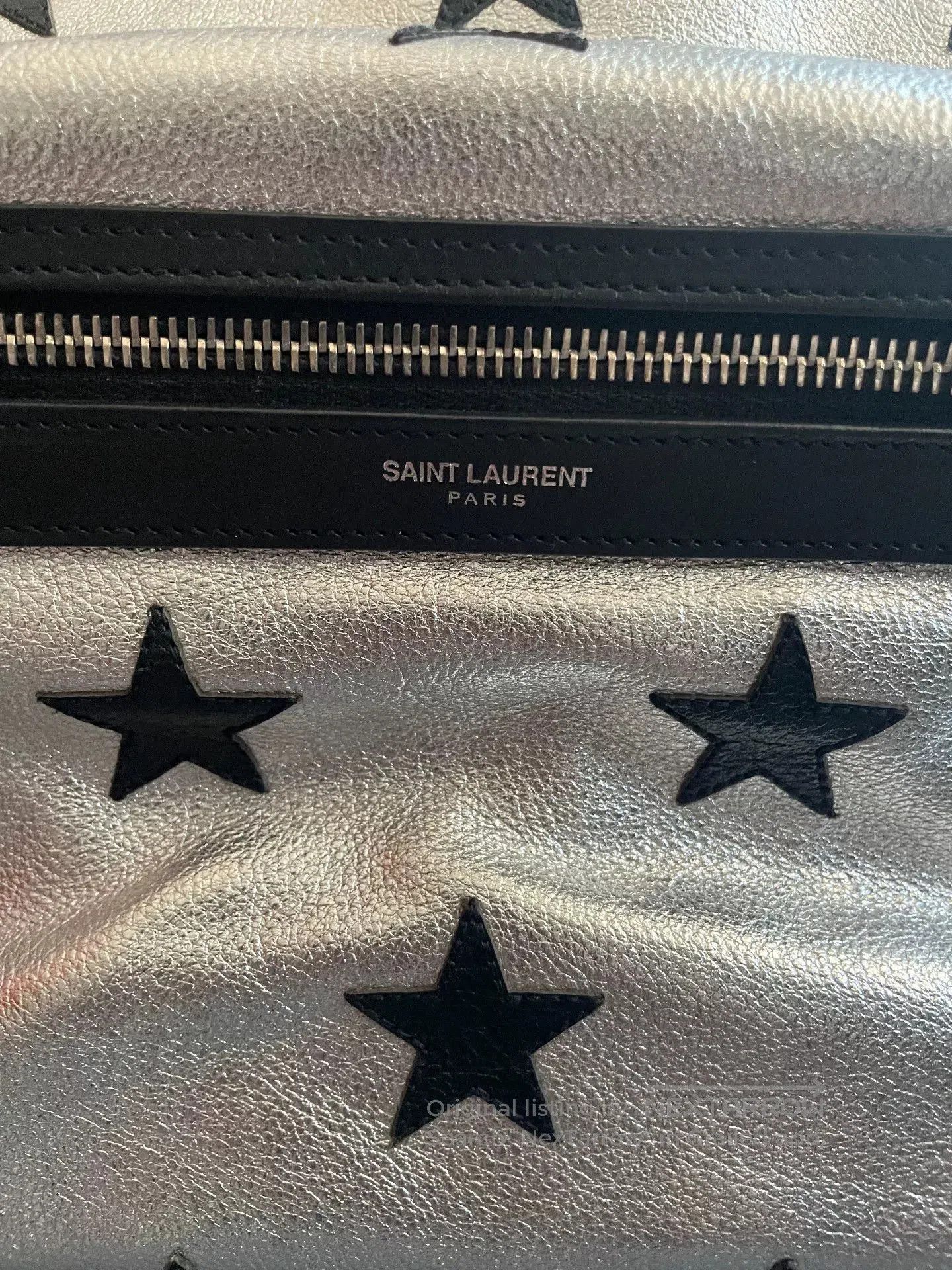 Saint Laurent Paris saint laurent silver leather star backpack. Size ONE SIZE - 4 Thumbnail