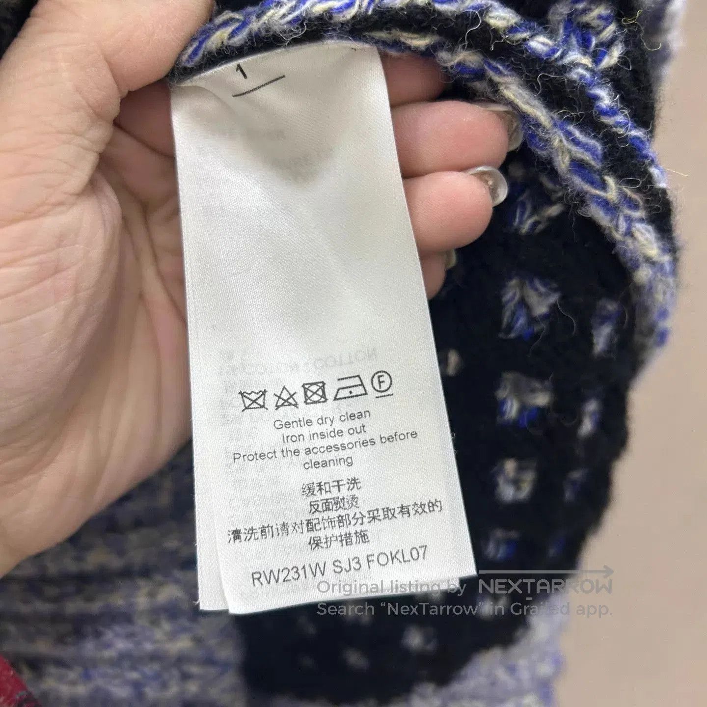 Louis Vuitton Gray Knit Sweater with Star Detail - Size L. Size US L / EU 52-54 / 3 - 5 Thumbnail