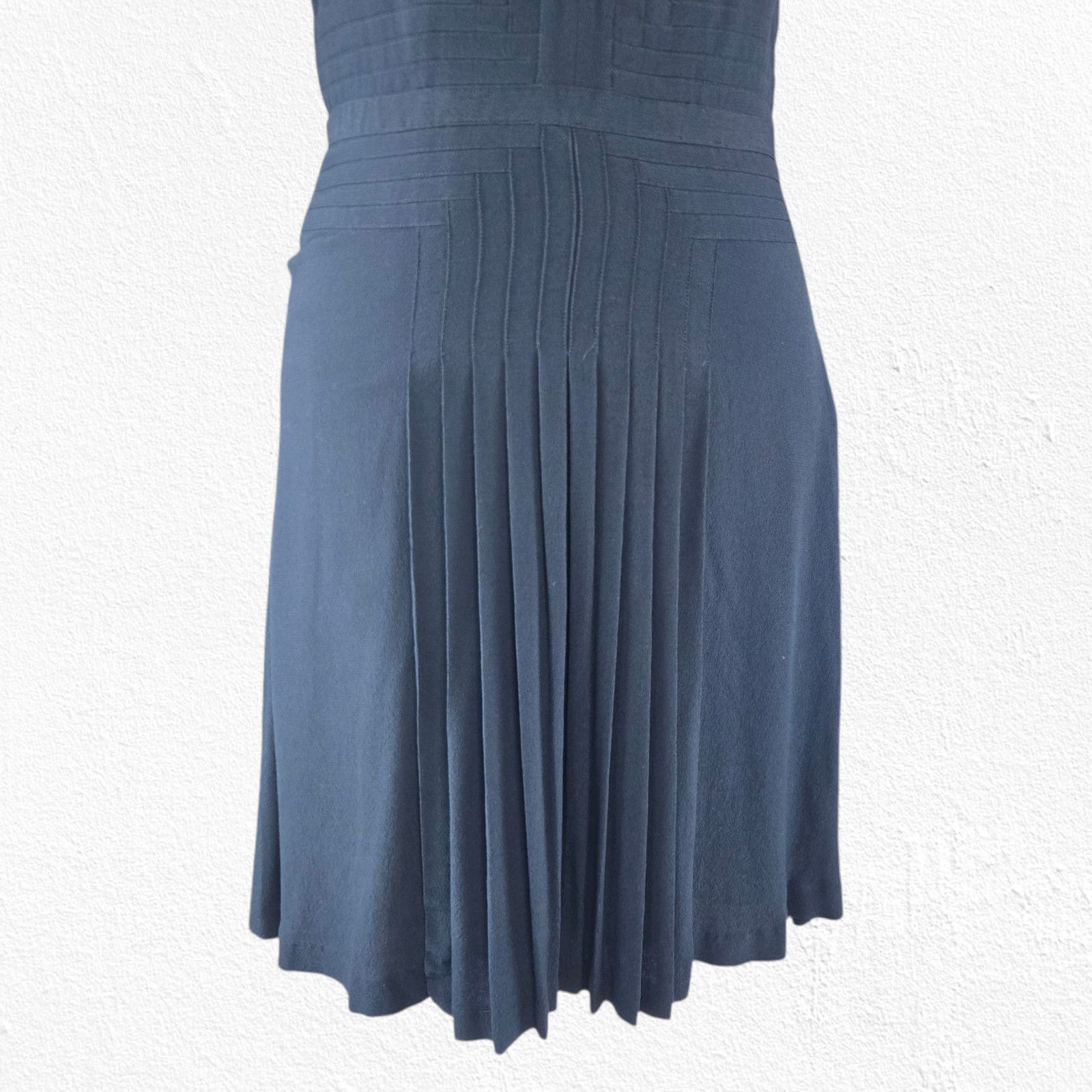 Equipment Equipment Navy Eclipse Midi Norice Dress Size 10 $450 Size L / US 10 / IT 46 - 4 Thumbnail