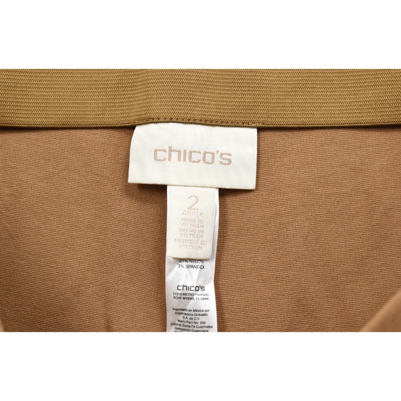 Vintage Chico's Brigitte So Slimming Ankle Pants Brown Toffee Size 2 Pull On Stretch Flat Front Womens Pants Slimming Ankle Size 26" / US 2 / IT 38 - 7 Thumbnail