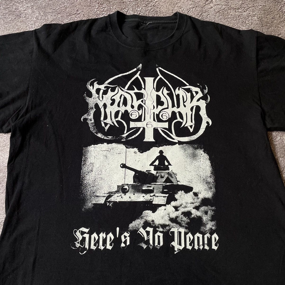 Vintage Vintage 90s Marduk Black Metal Band Tee Graphic Punk Slim XL Size US XL / EU 56 / 4 - 2 Thumbnail