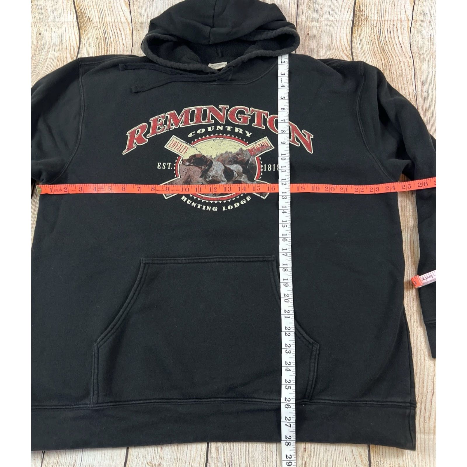 Vintage VINTAGE Remington Black Sweatshirt Hoodie Mens Large Hooded Pullover Dogs Outdoor Animals Retro Bohemian Classic Night Size US L / EU 52-54 / 3 - 4 Thumbnail