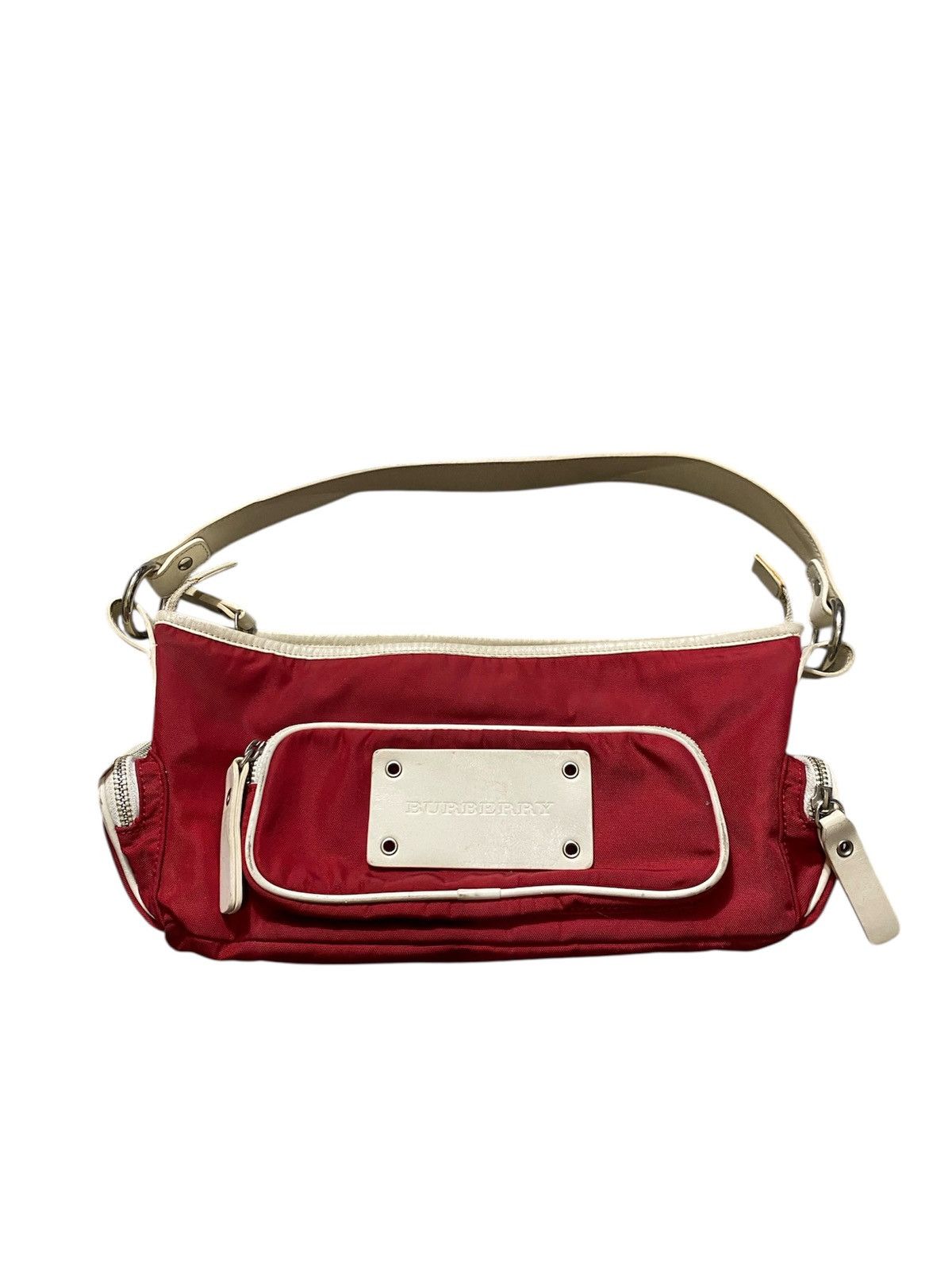 Burberry Burberry Red Nilon Shouder Bag Size ONE SIZE - 1 Thumbnail