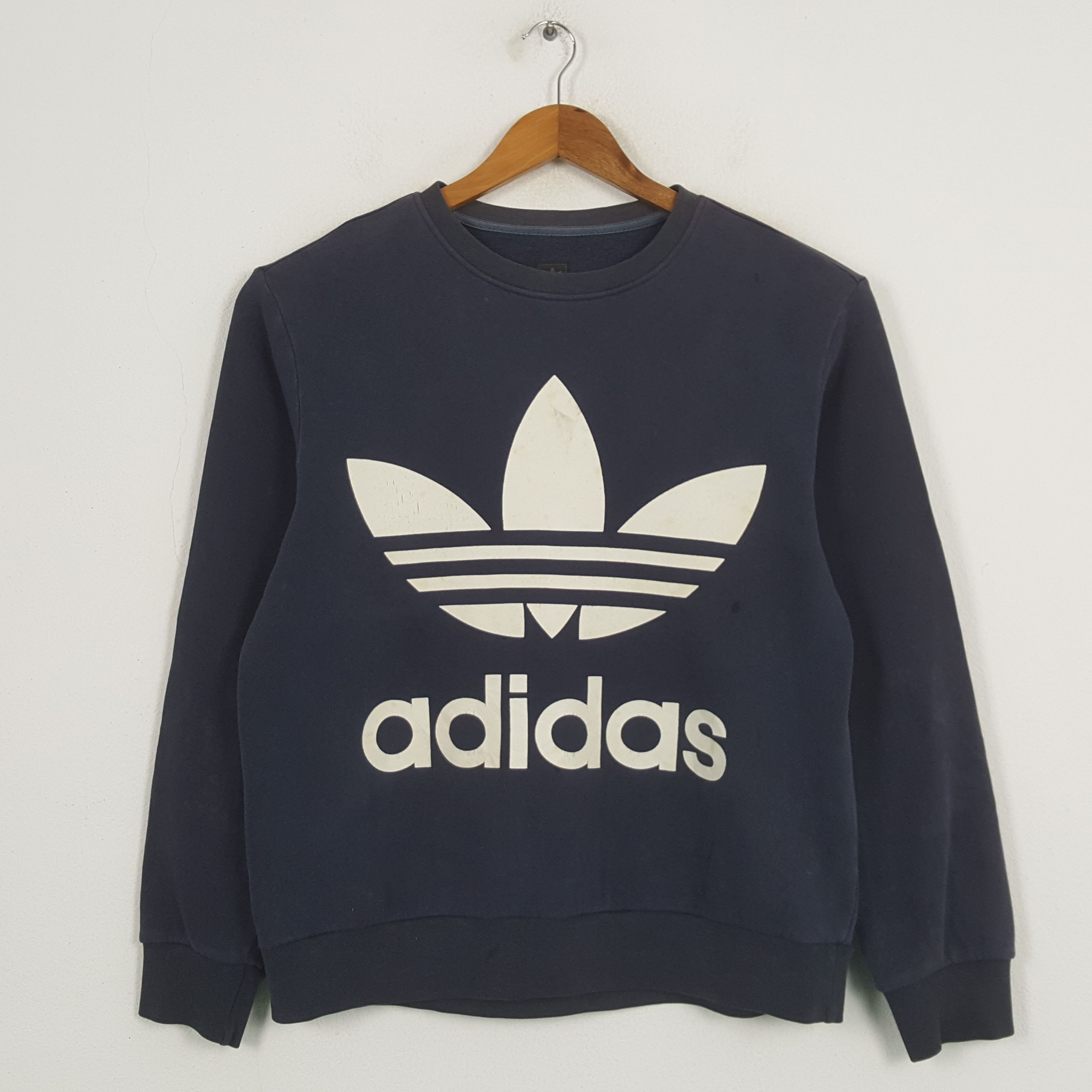 Adidas × Vintage Vintage ADIDAS Big Logo Sportswear Sweatshirt C292N14 Size US M / EU 48-50 / 2 - 1 Thumbnail