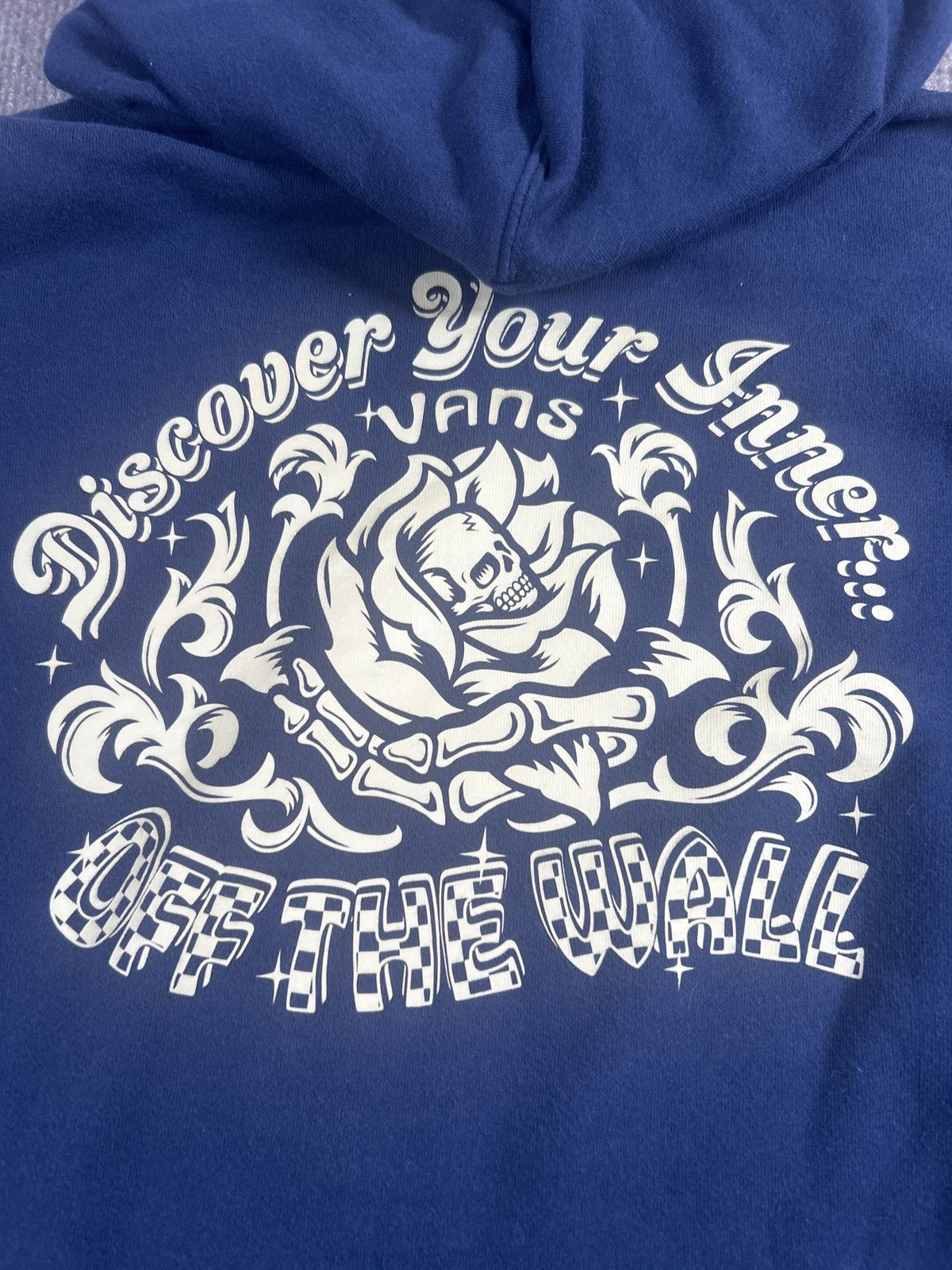 Vans Vans Men’s Hoodie Size S Navy Blue Skeleton Rose Graphic0072 Size US S / EU 44-46 / 1 - 5 Thumbnail