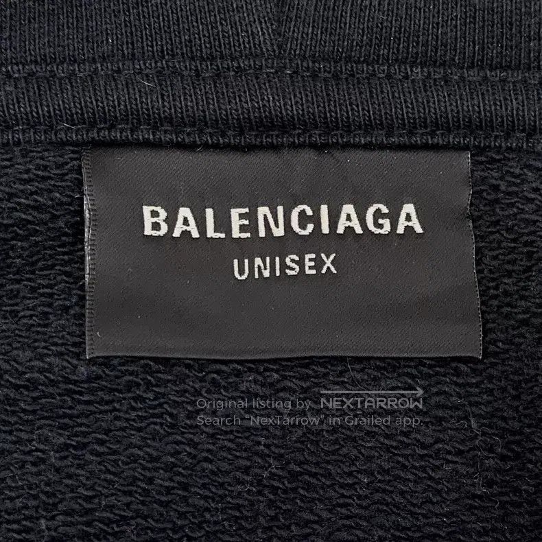 Balenciaga Balenciaga Black Labeled Cotton Hooded Zipper Long Sleeve Size US XS / EU 42 / 0 - 6 Thumbnail